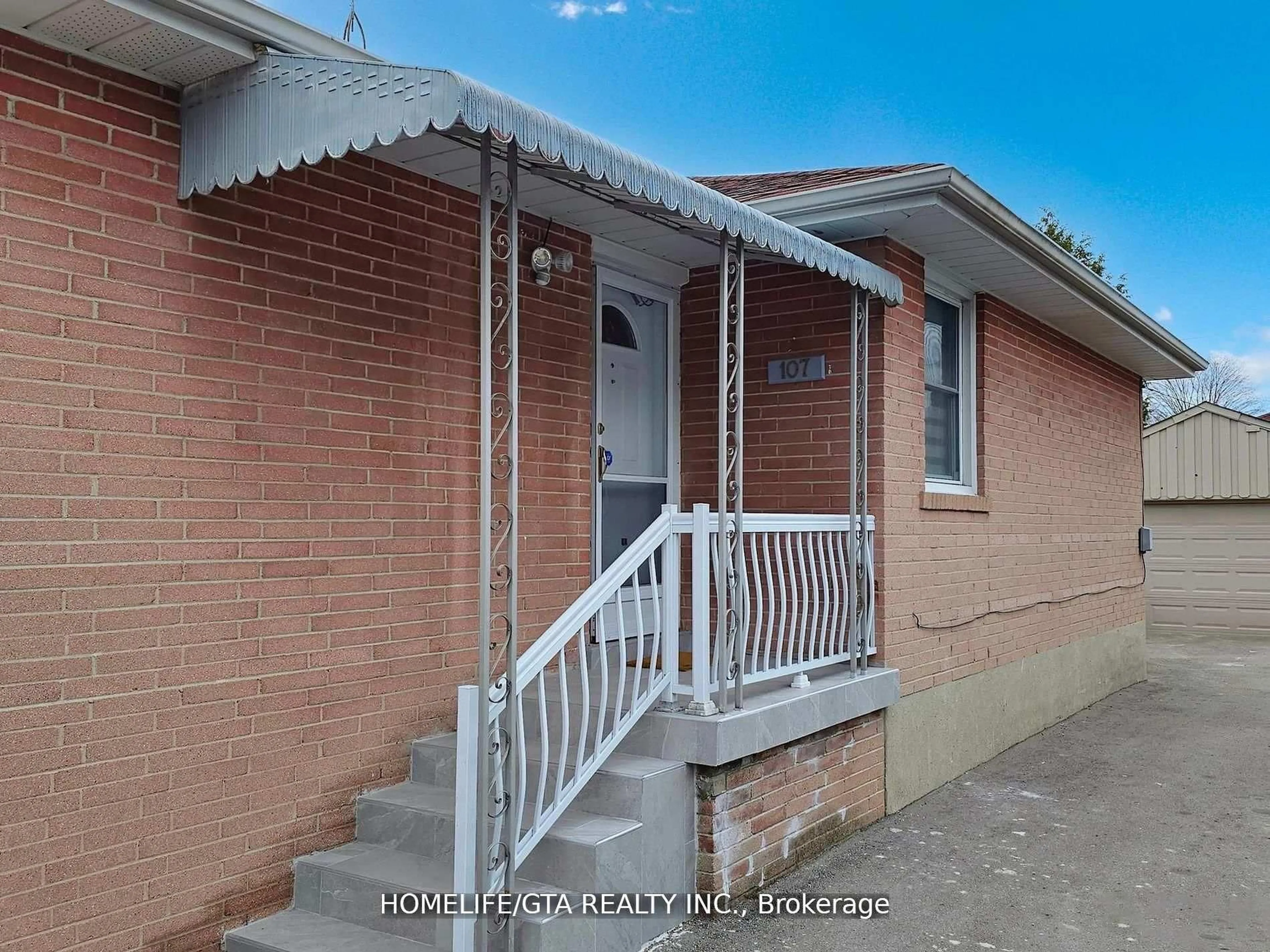 Home with brick exterior material, street for 107 Milford Haven Dr, Toronto Ontario M1G 3C9