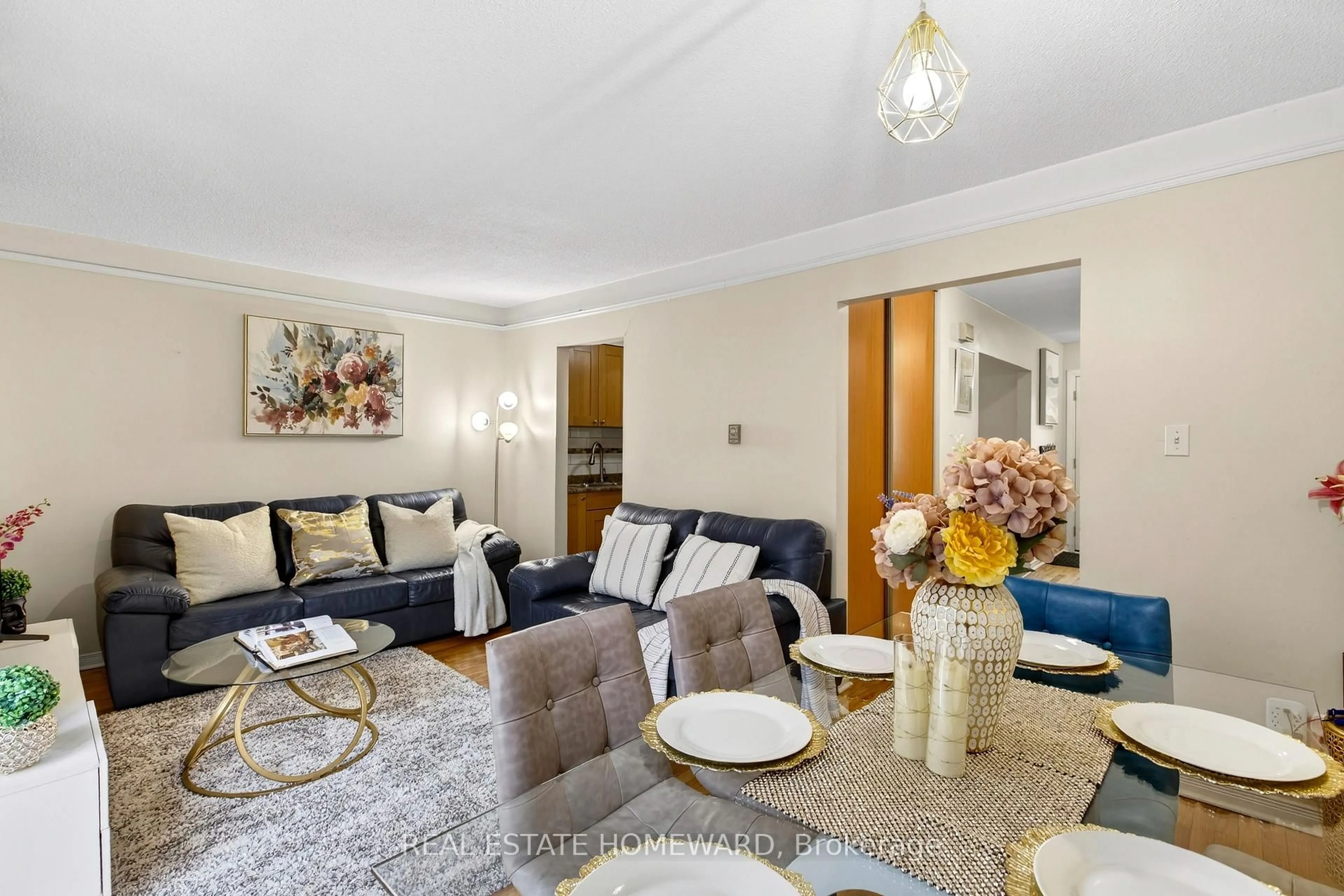 Living room with furniture, unknown for 350 Camelot Crt #22, Oshawa Ontario L1G 6P7