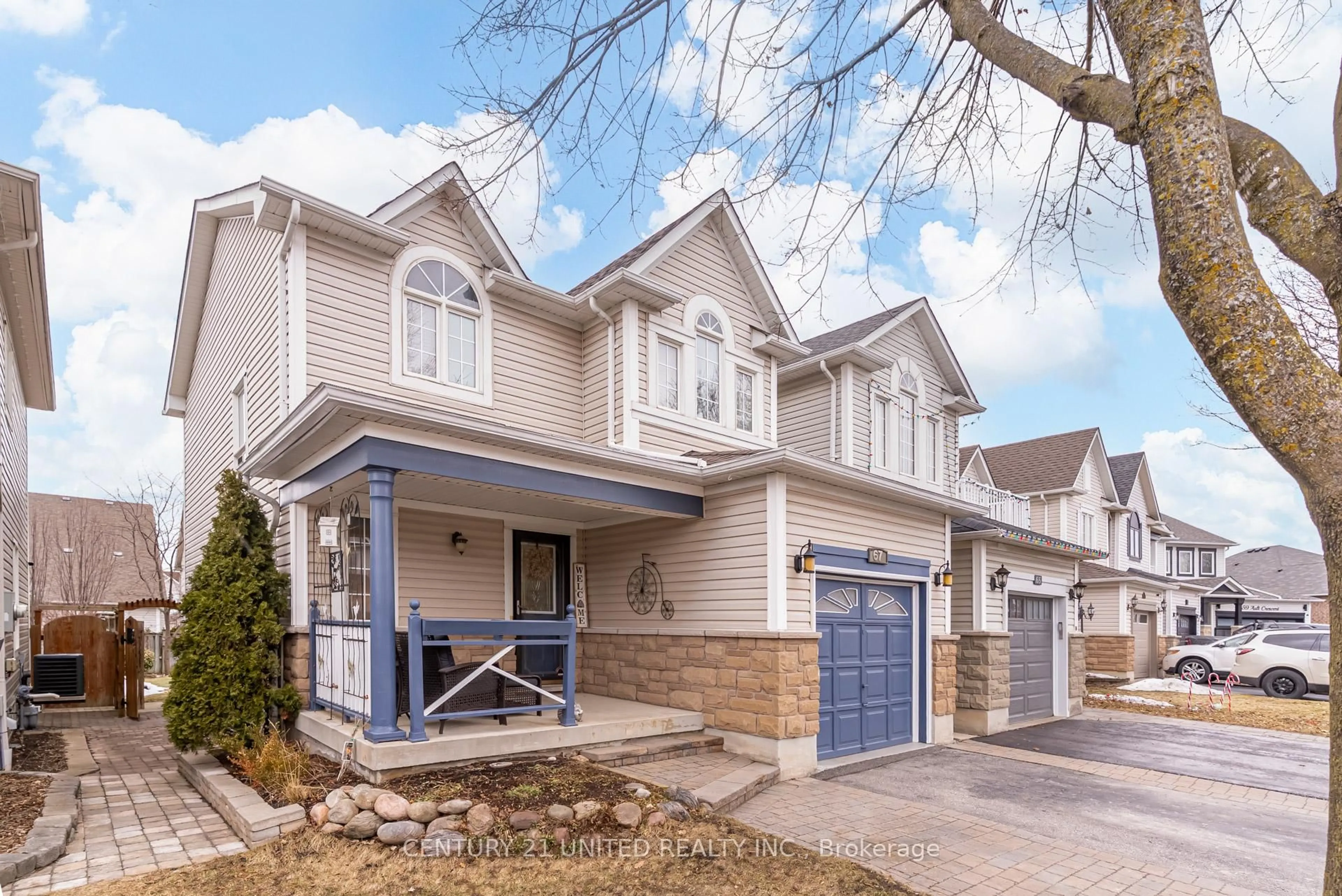 Home with vinyl exterior material, street for 67 Ault Cres, Whitby Ontario L1M 2G7