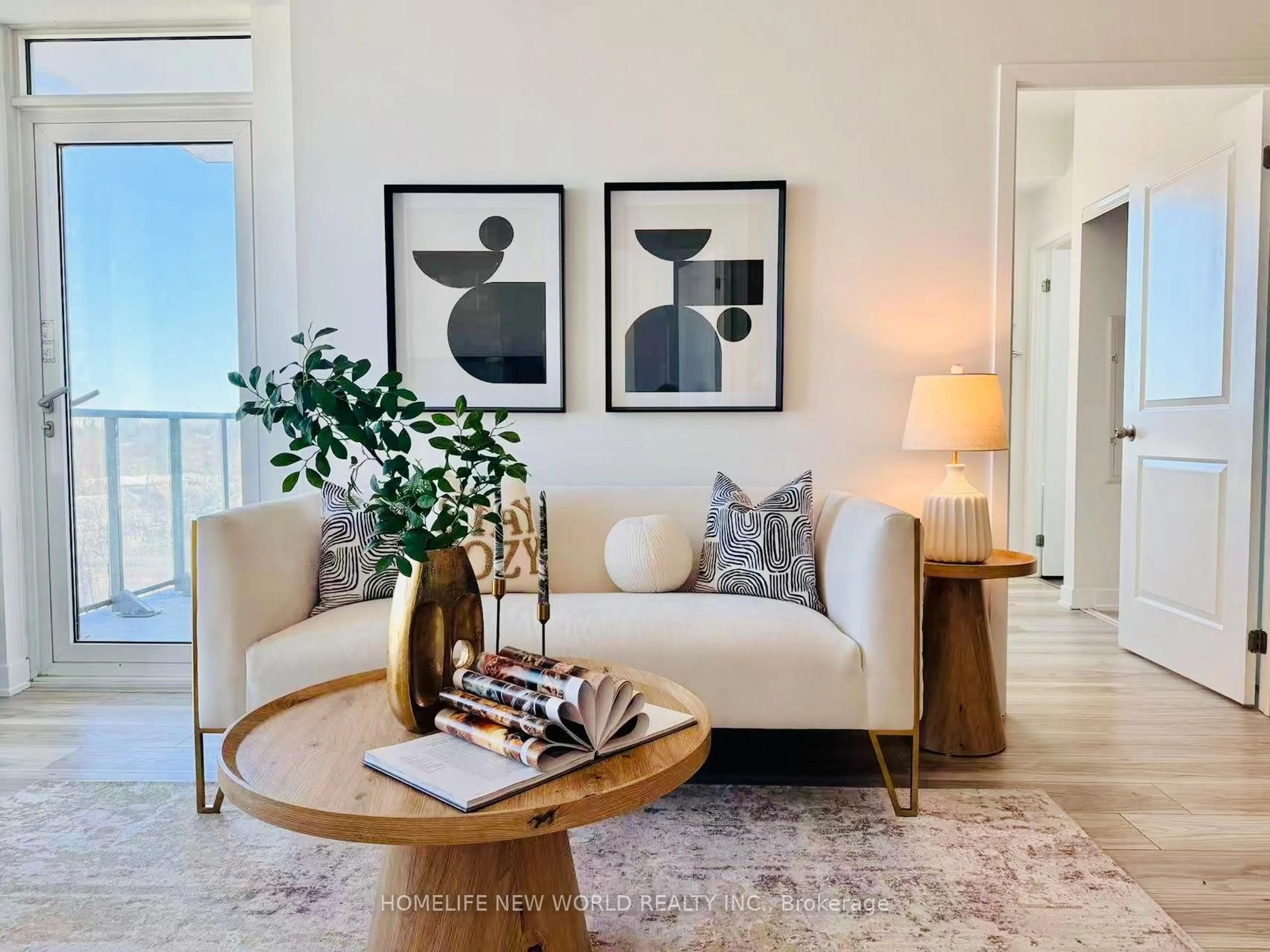 Living room with furniture, unknown for 195 Bonis Ave #805, Toronto Ontario M1T 0A5