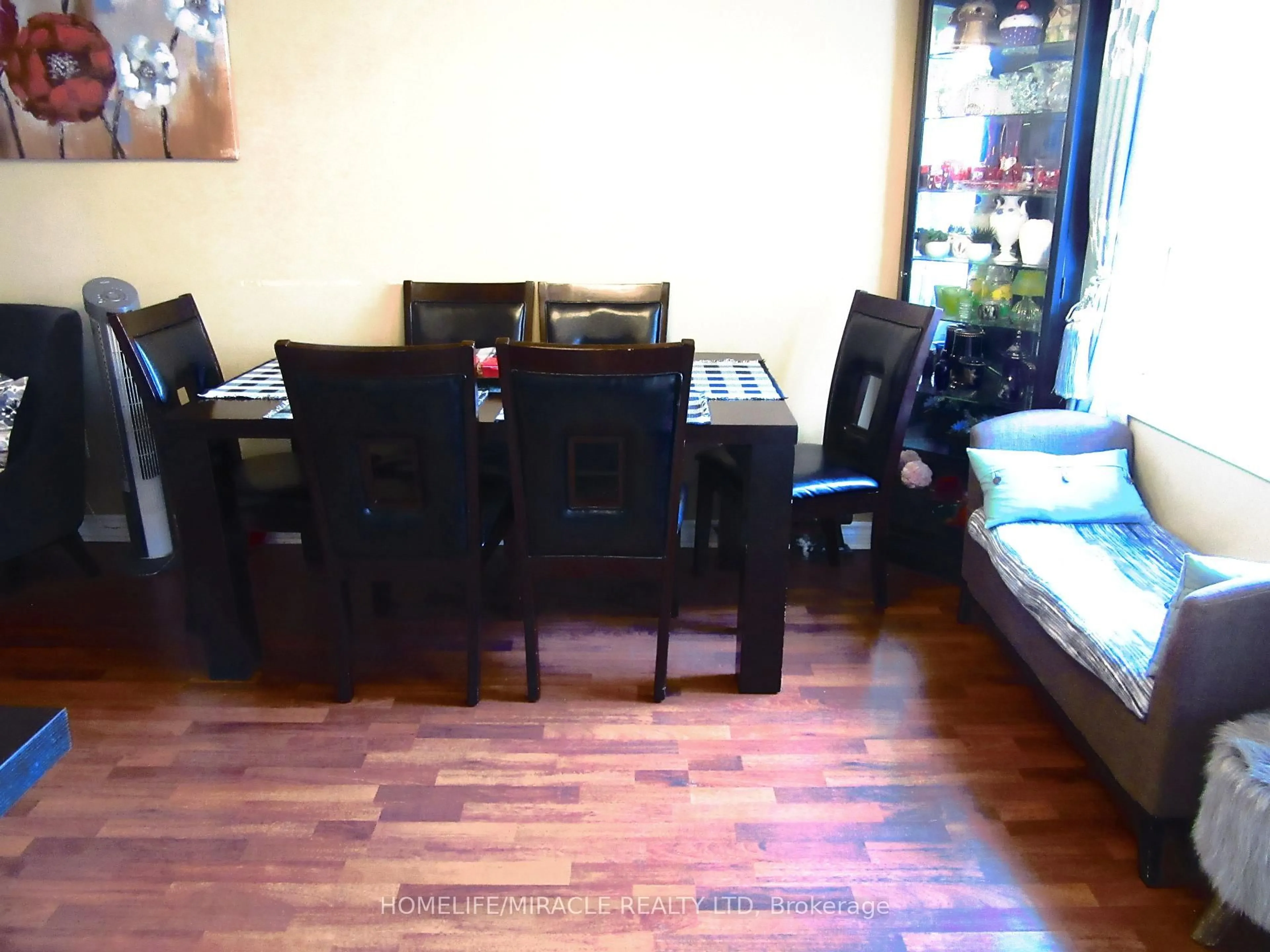 Dining room, wood/laminate floor for 52 Birchmount Rd, Toronto Ontario M1N 3J6