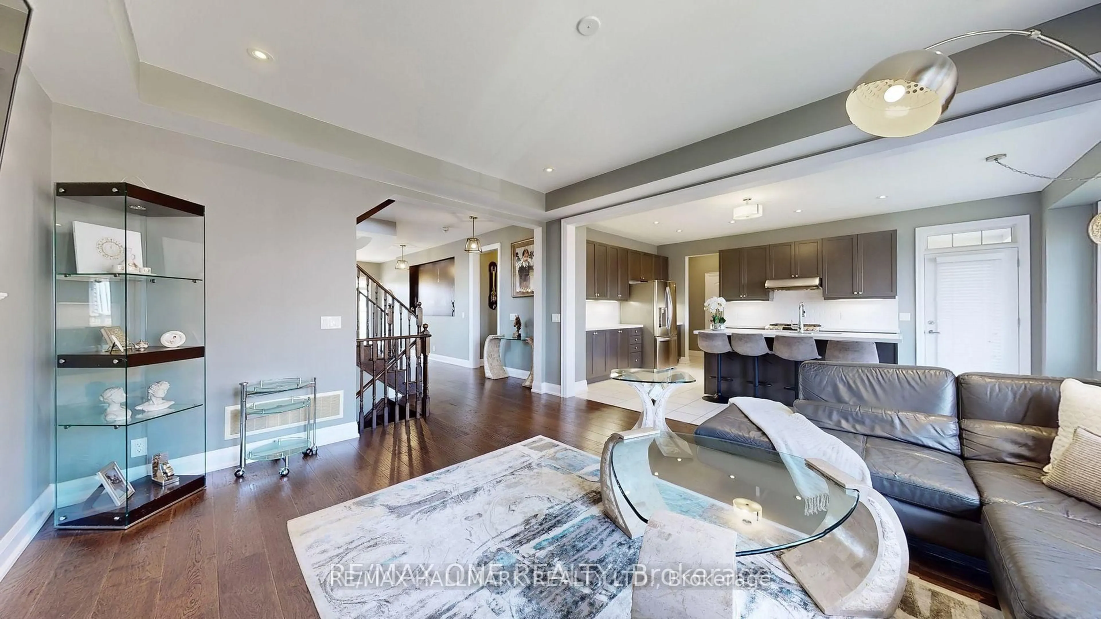 Open concept kitchen, wood/laminate floor for 270 Symington Ave, Oshawa Ontario L1L 0J9