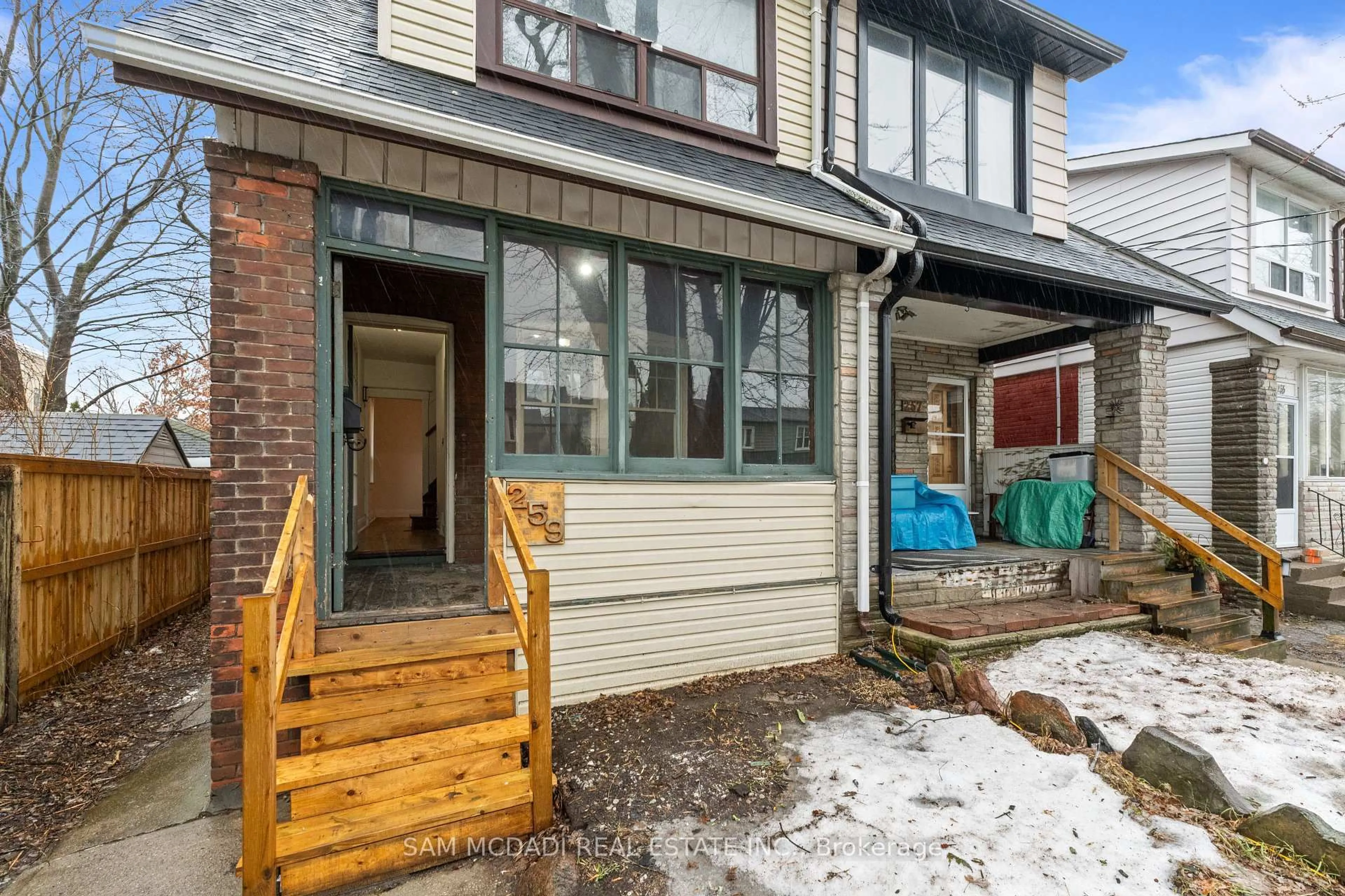 Home with brick exterior material, street for 259 Milverton Blvd, Toronto Ontario M4J 1V6