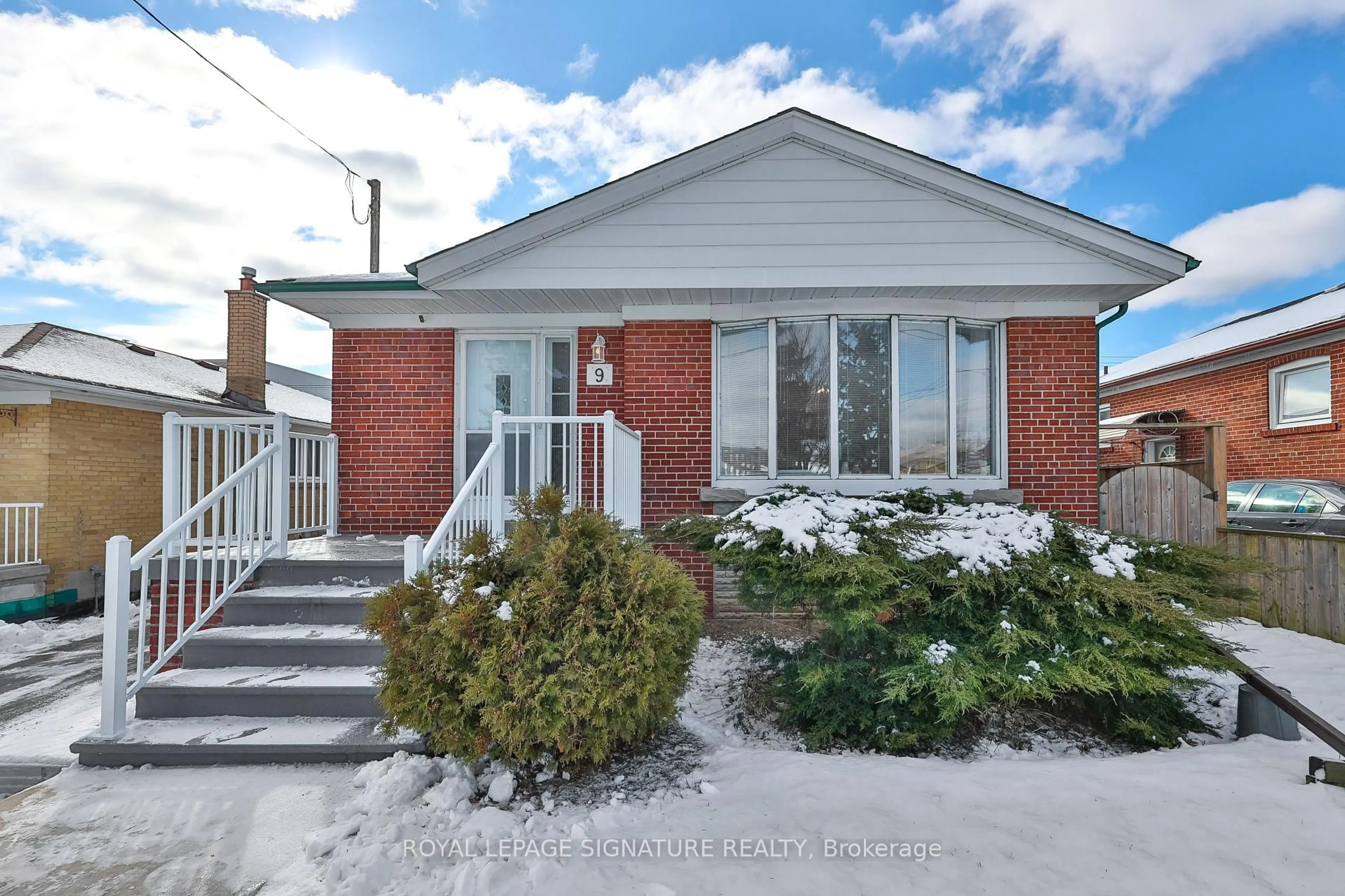 Home with brick exterior material, street for 9 Shaddock Cres, Toronto Ontario M1J 1L3