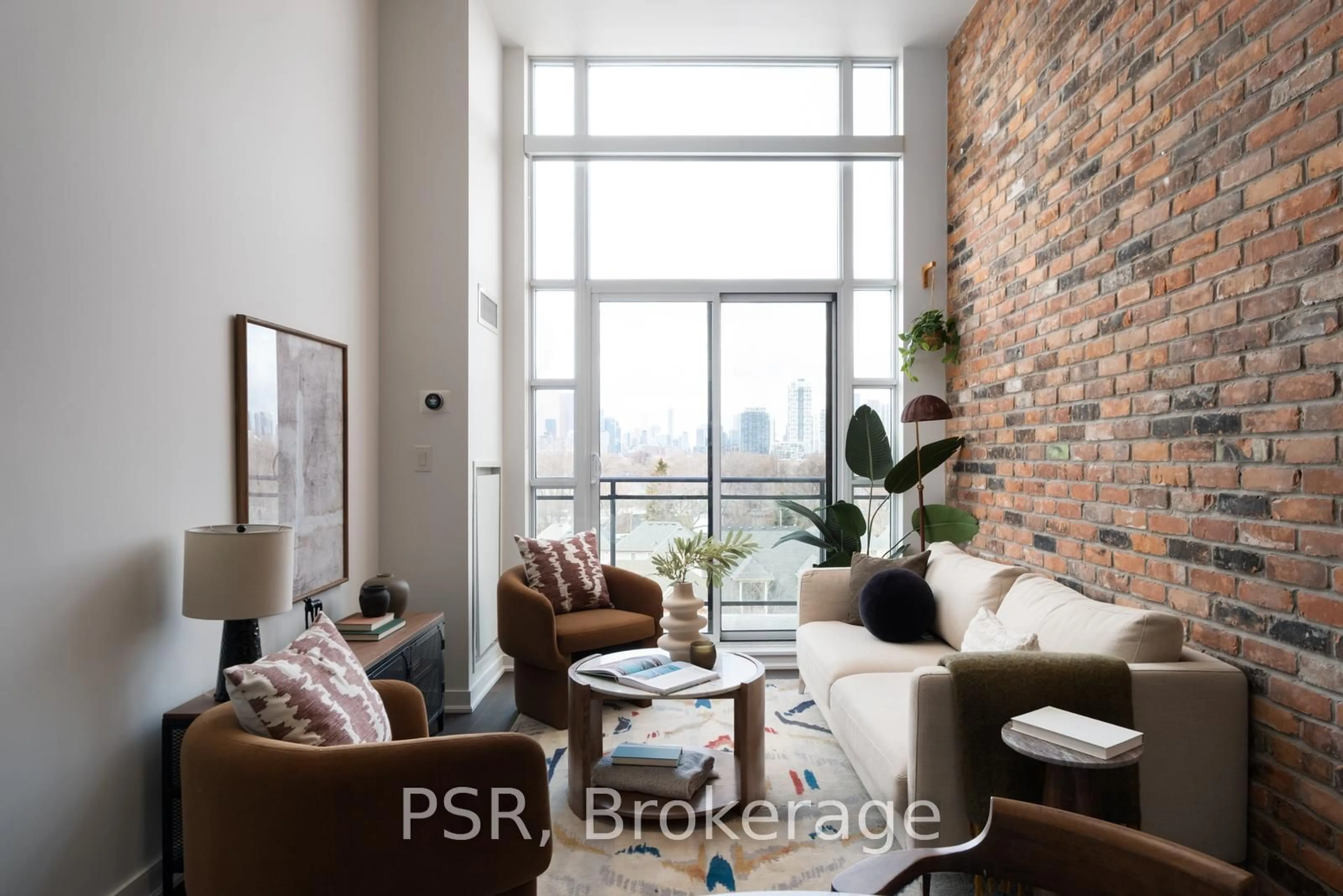 Living room with furniture, unknown for 88 Colgate Ave #PH28, Toronto Ontario M4M 0A6