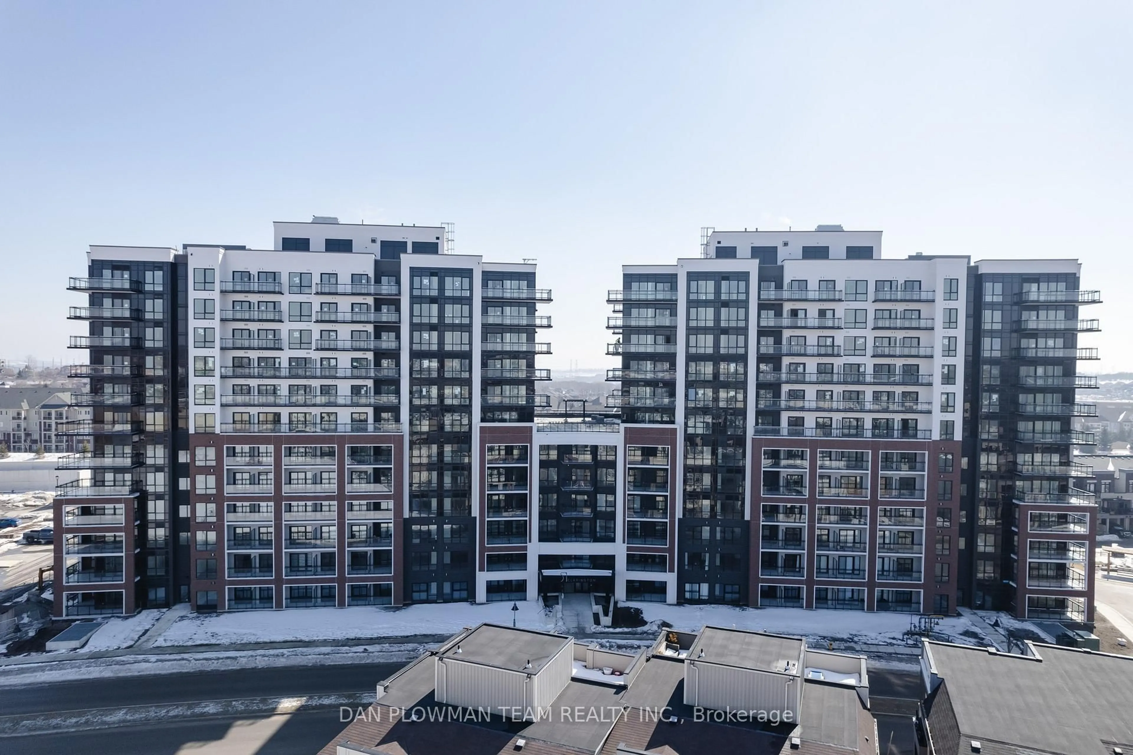 A pic from outside/outdoor area/front of a property/back of a property/a pic from drone, city buildings view from balcony for 51 Clarington Blvd #223, Clarington Ontario L1C 0H6