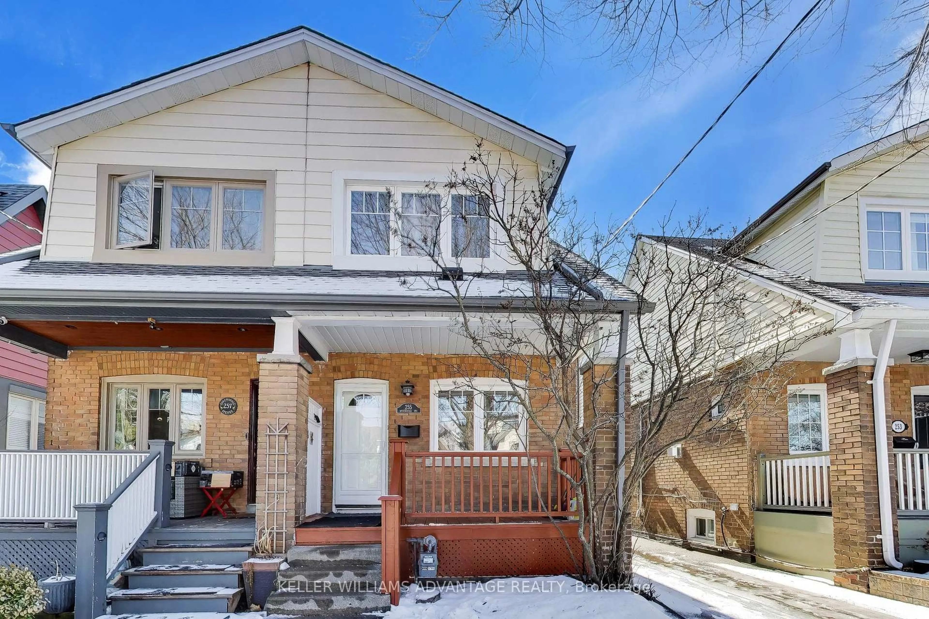 Home with brick exterior material, street for 255 Queensdale Ave, Toronto Ontario M4C 2B3
