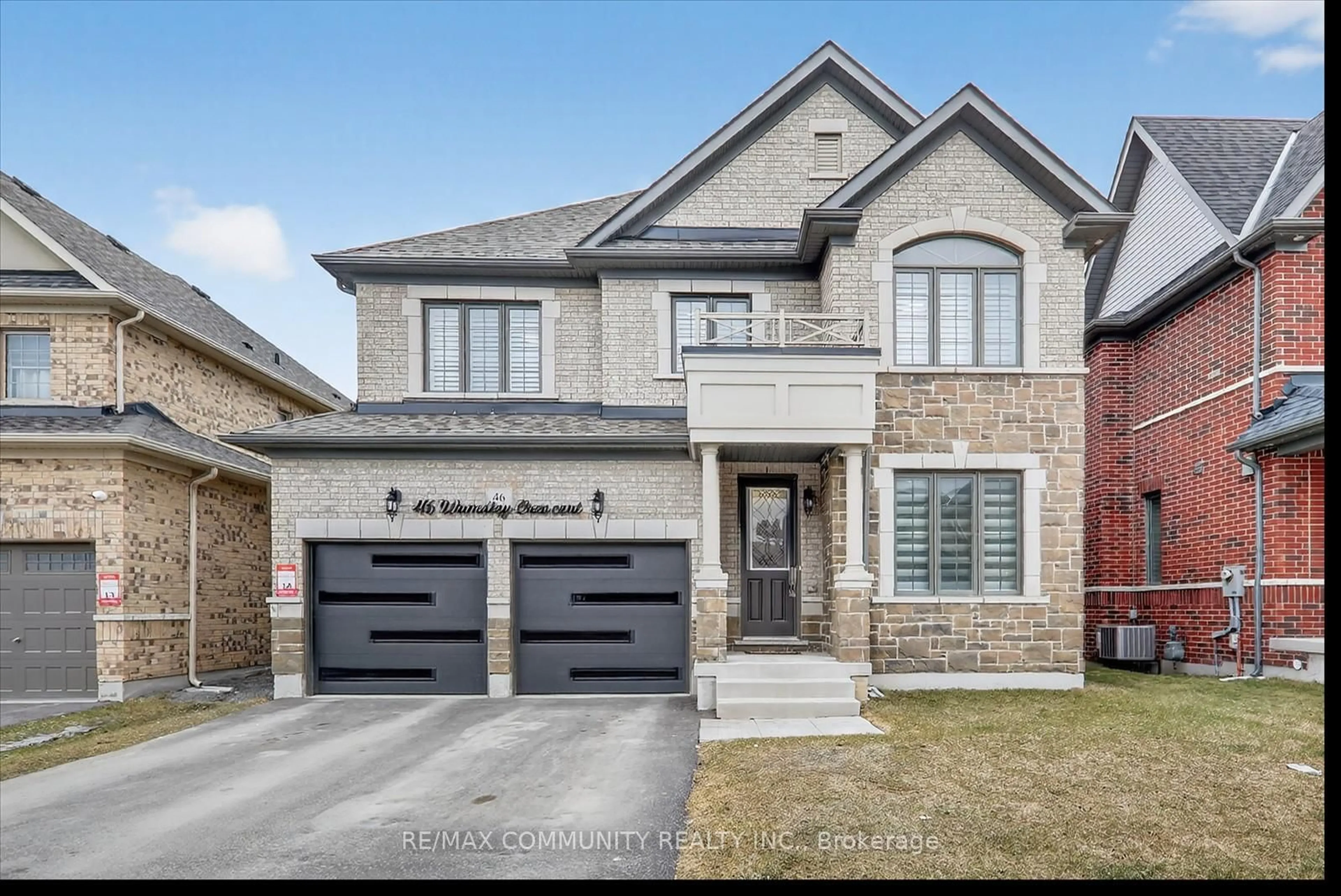 Home with brick exterior material, street for 46 Wamsley Cres, Clarington Ontario L1B 0W1