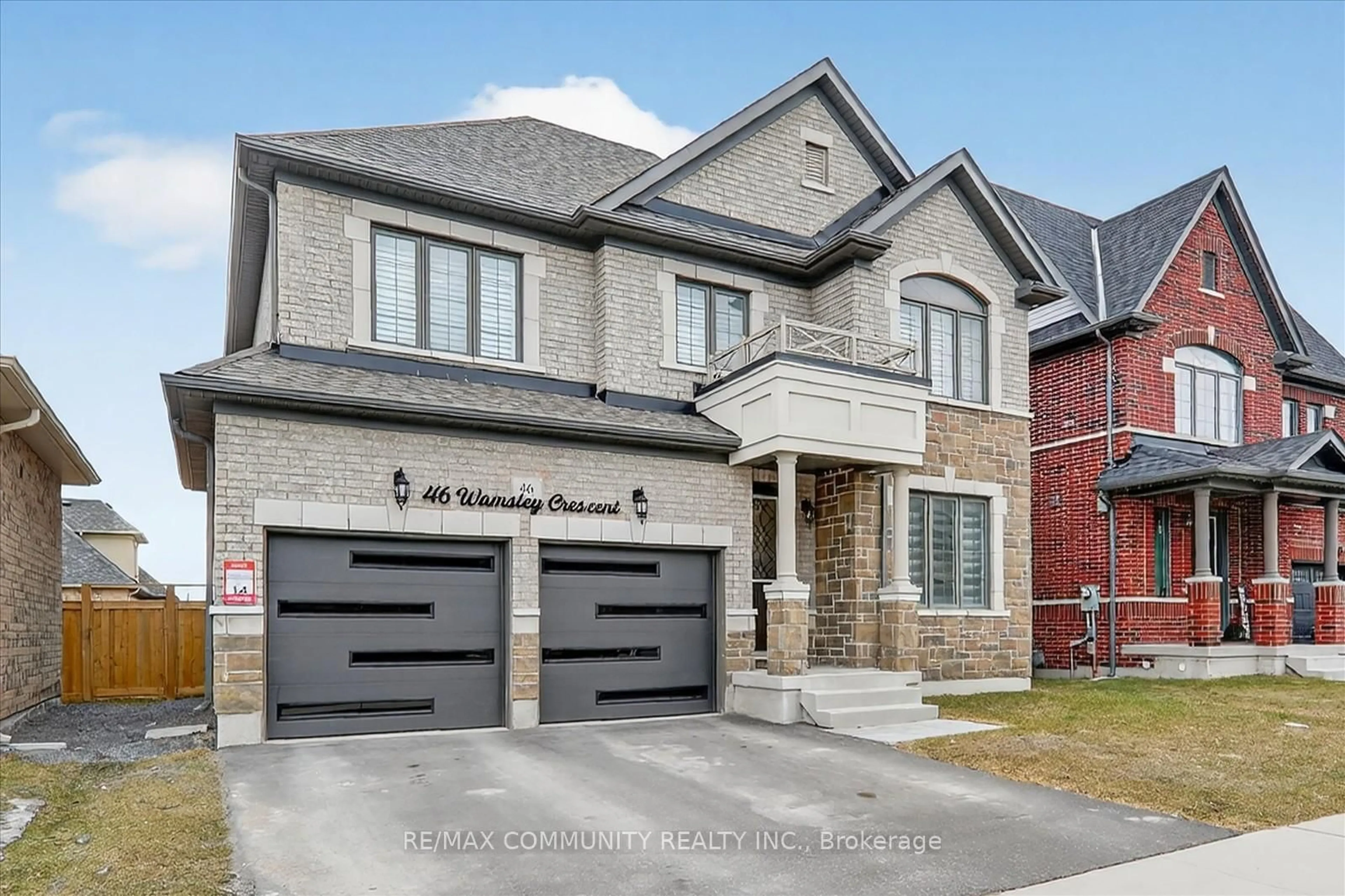 Home with brick exterior material, street for 46 Wamsley Cres, Clarington Ontario L1B 0W1