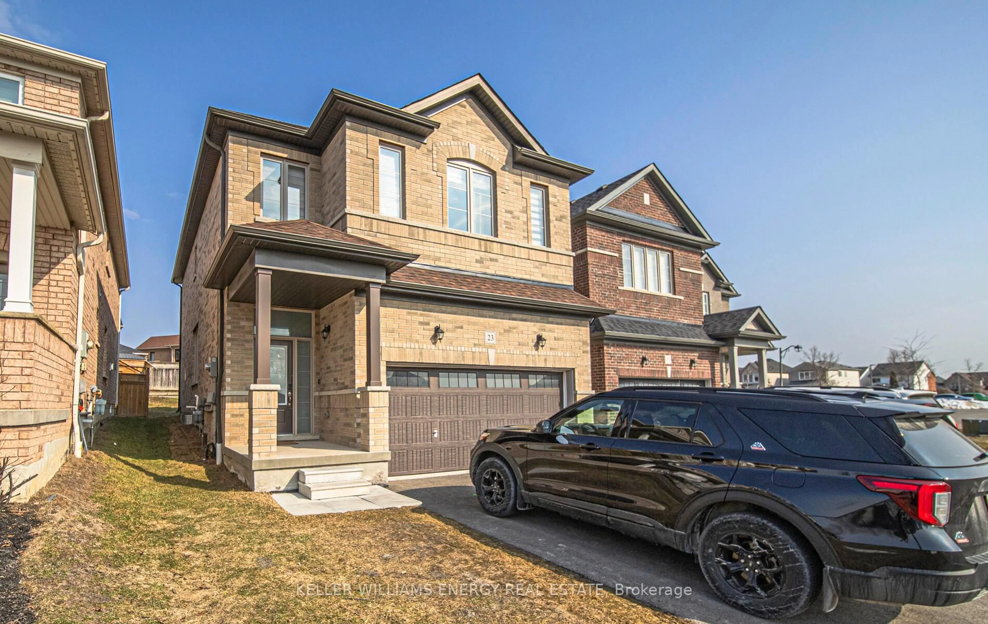 Home with brick exterior material, street for 23 Holman Crt, Whitby Ontario L1P 1W9