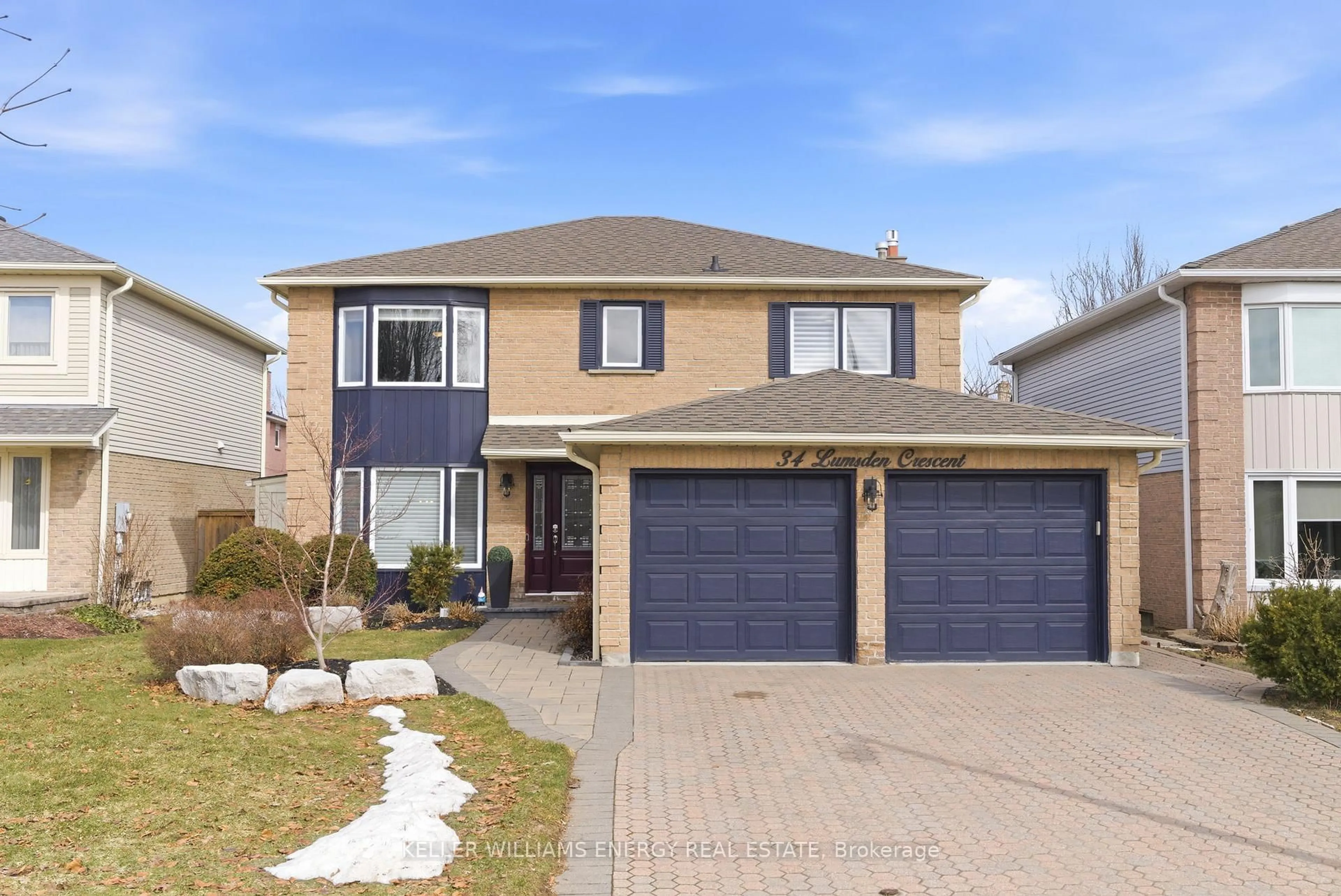 Home with brick exterior material, street for 34 Lumsden Cres, Whitby Ontario L1R 1G6