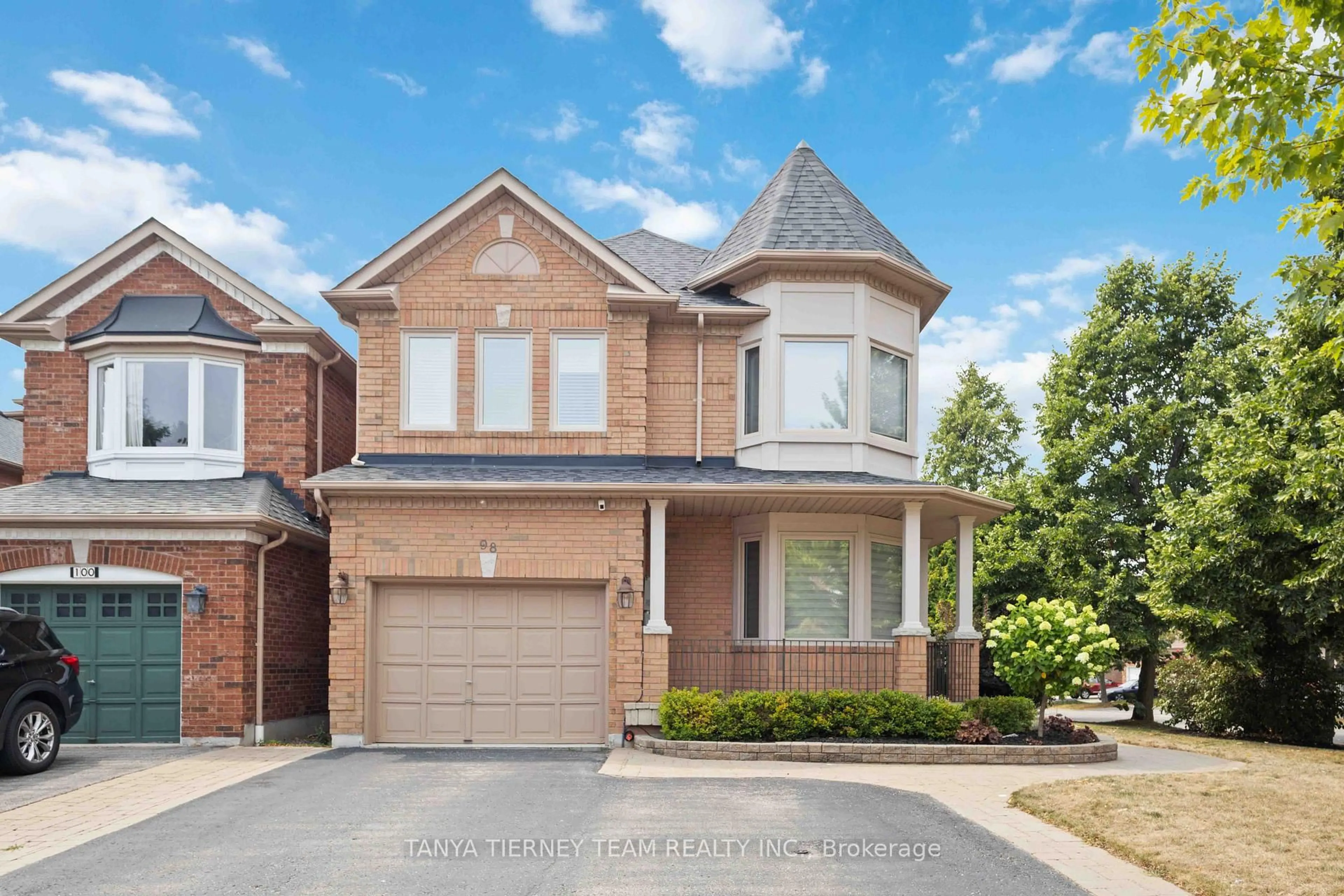 Home with brick exterior material, street for 98 Bach Ave, Whitby Ontario L1R 2P8