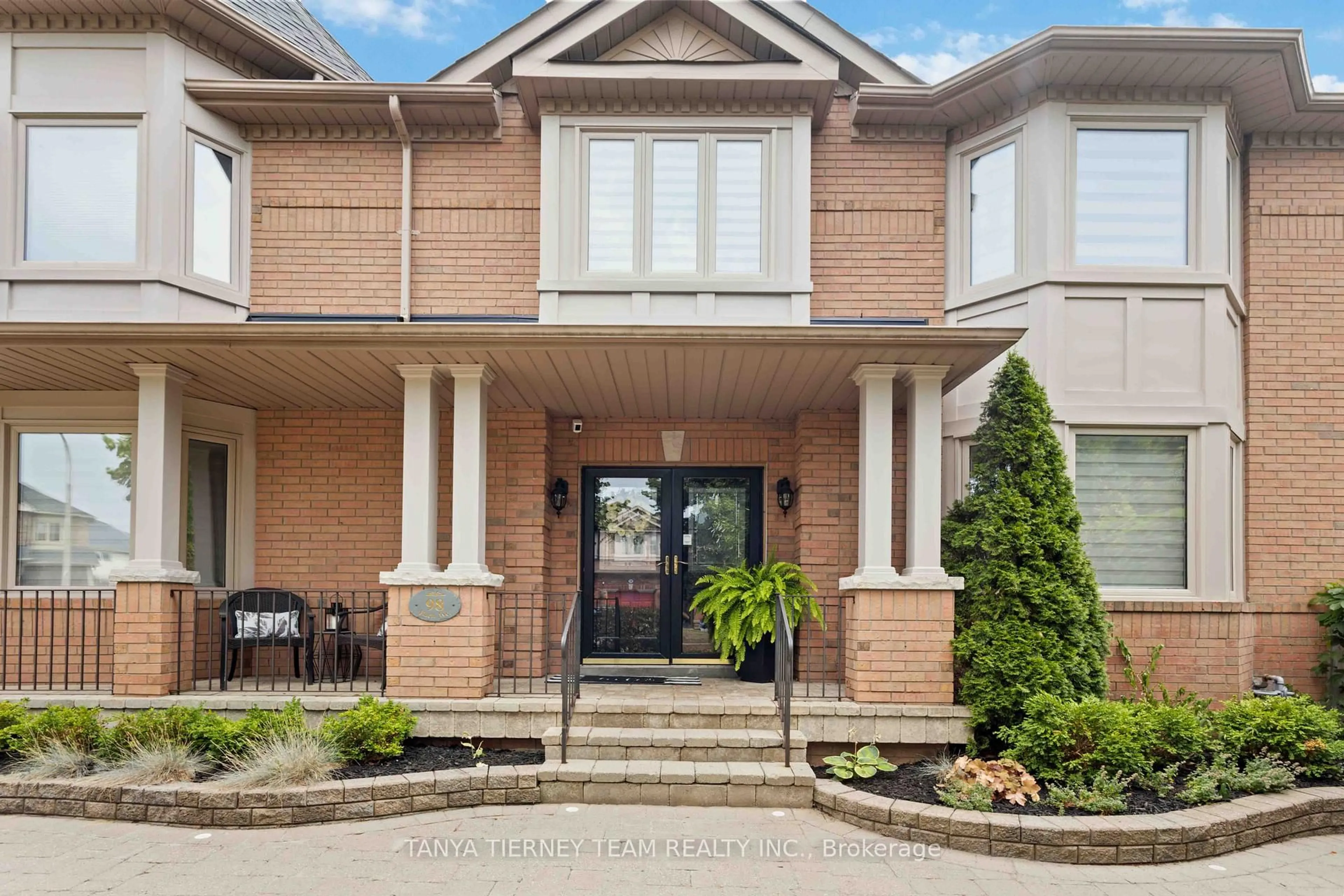 Home with brick exterior material, street for 98 Bach Ave, Whitby Ontario L1R 2P8