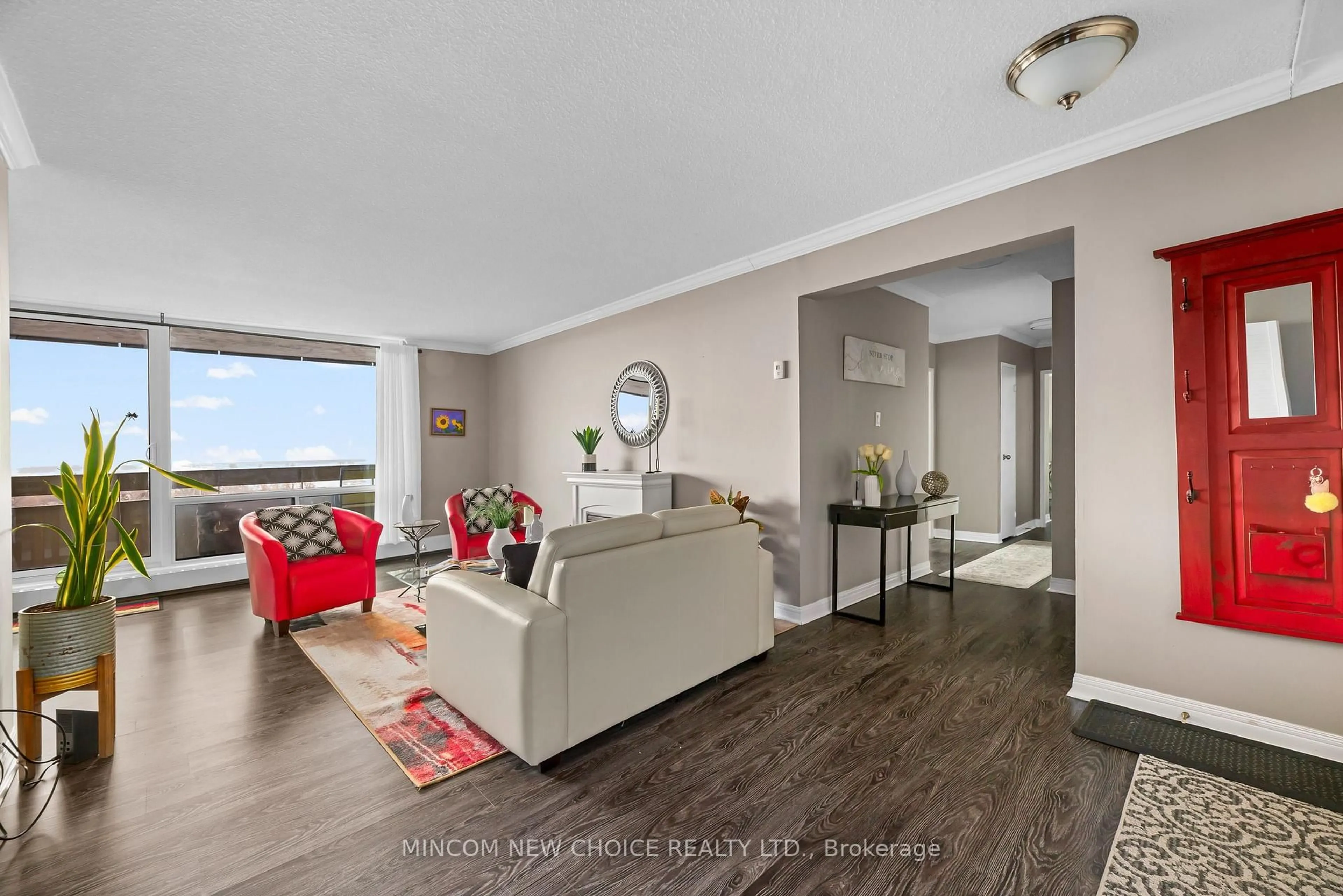 Living room with furniture, unknown for 1210 Radom St #1208, Pickering Ontario L1W 2Z3