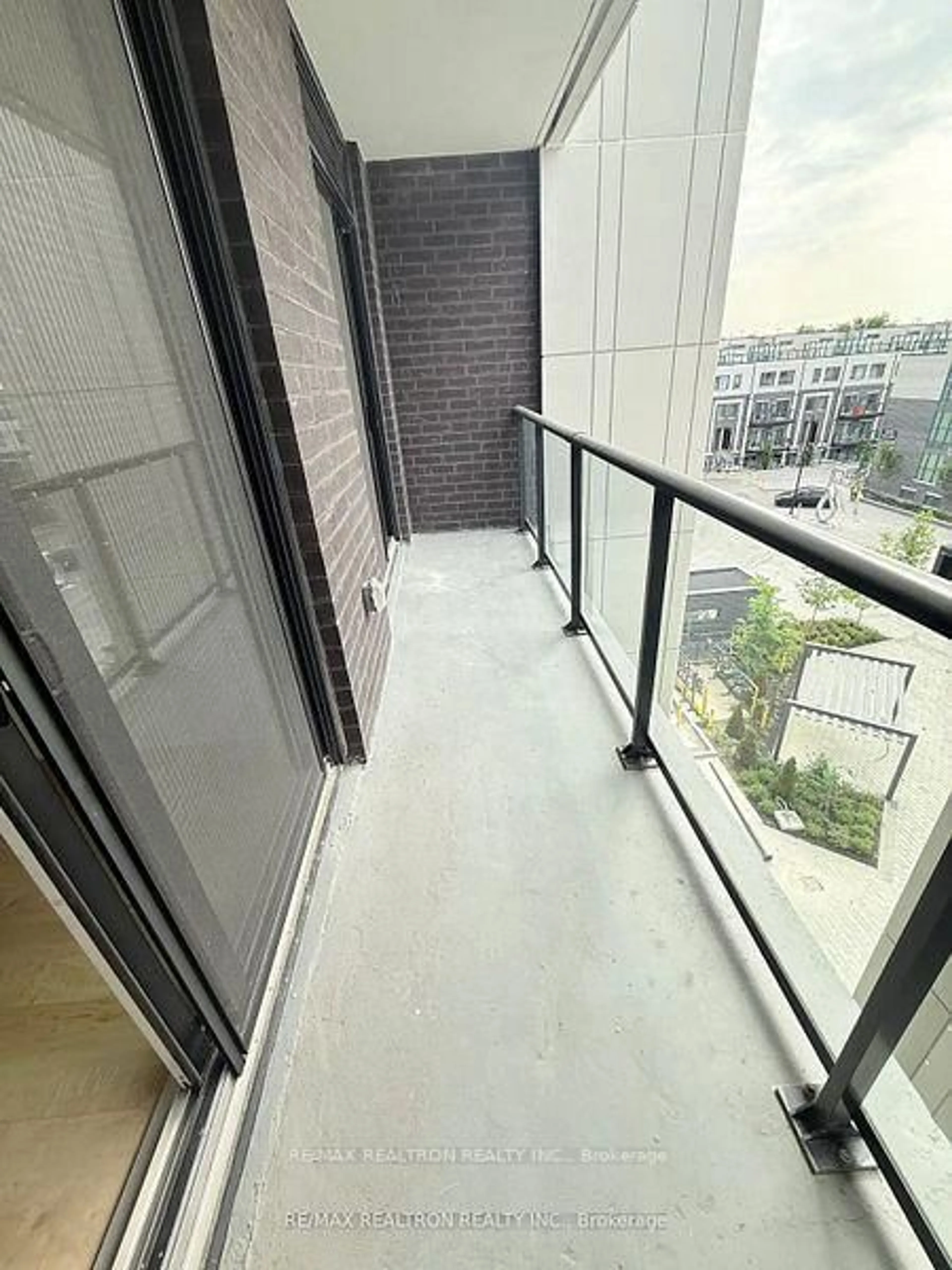 Balcony in the apartment, city buildings view from balcony for 3421 Sheppard Ave #201, Toronto Ontario M1T 3K5