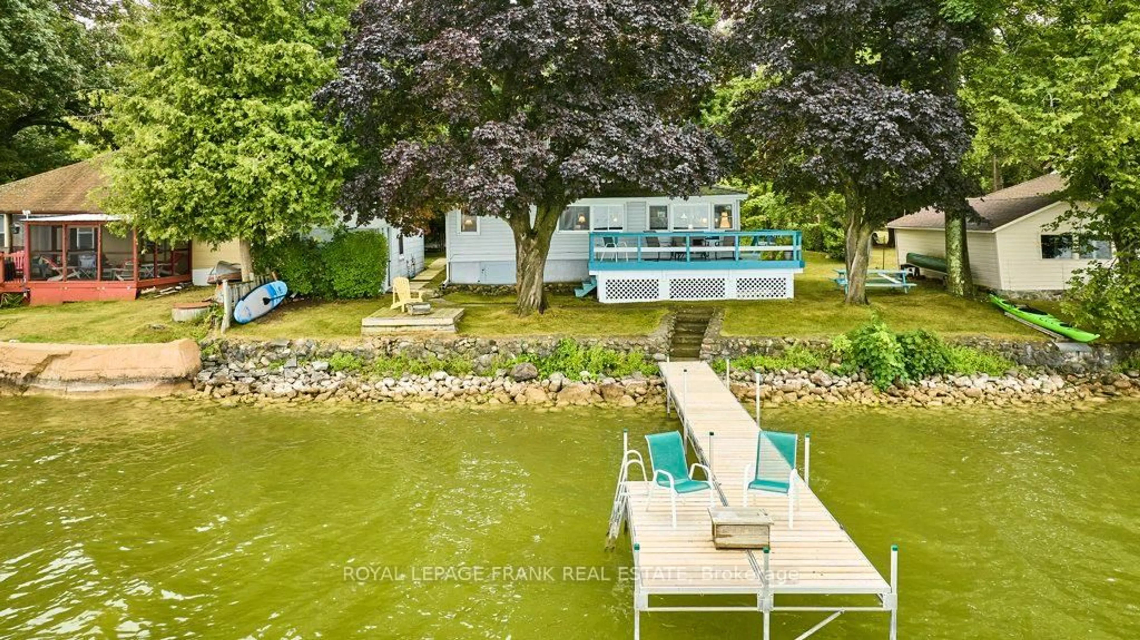 A pic from outside/outdoor area/front of a property/back of a property/a pic from drone, water/lake/river/ocean view for 28 Johnstone Lane, Scugog Ontario L0B 1L0