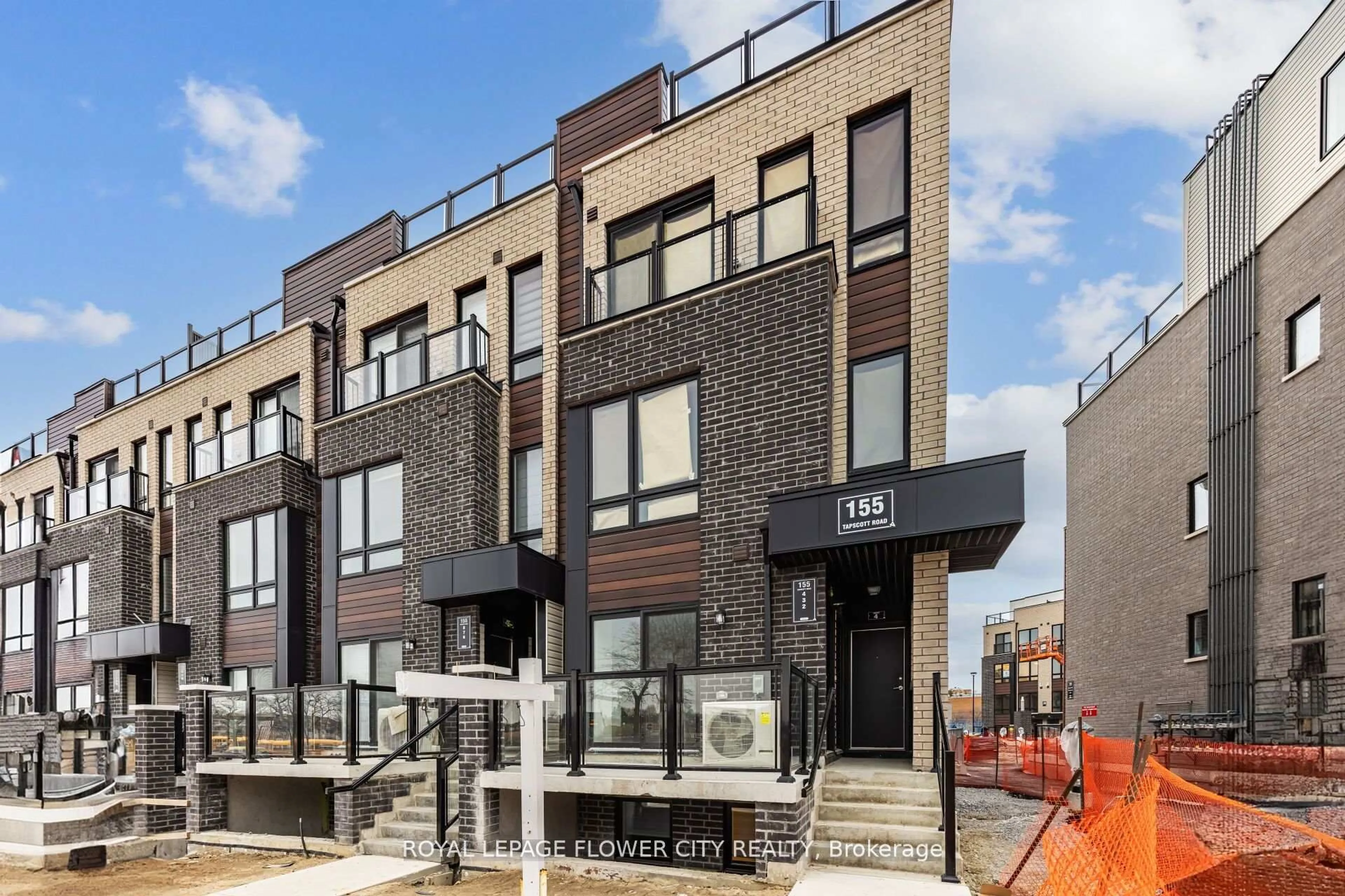 Home with brick exterior material, street for 155 Tapscott Rd #26, Toronto Ontario M1B 0E8