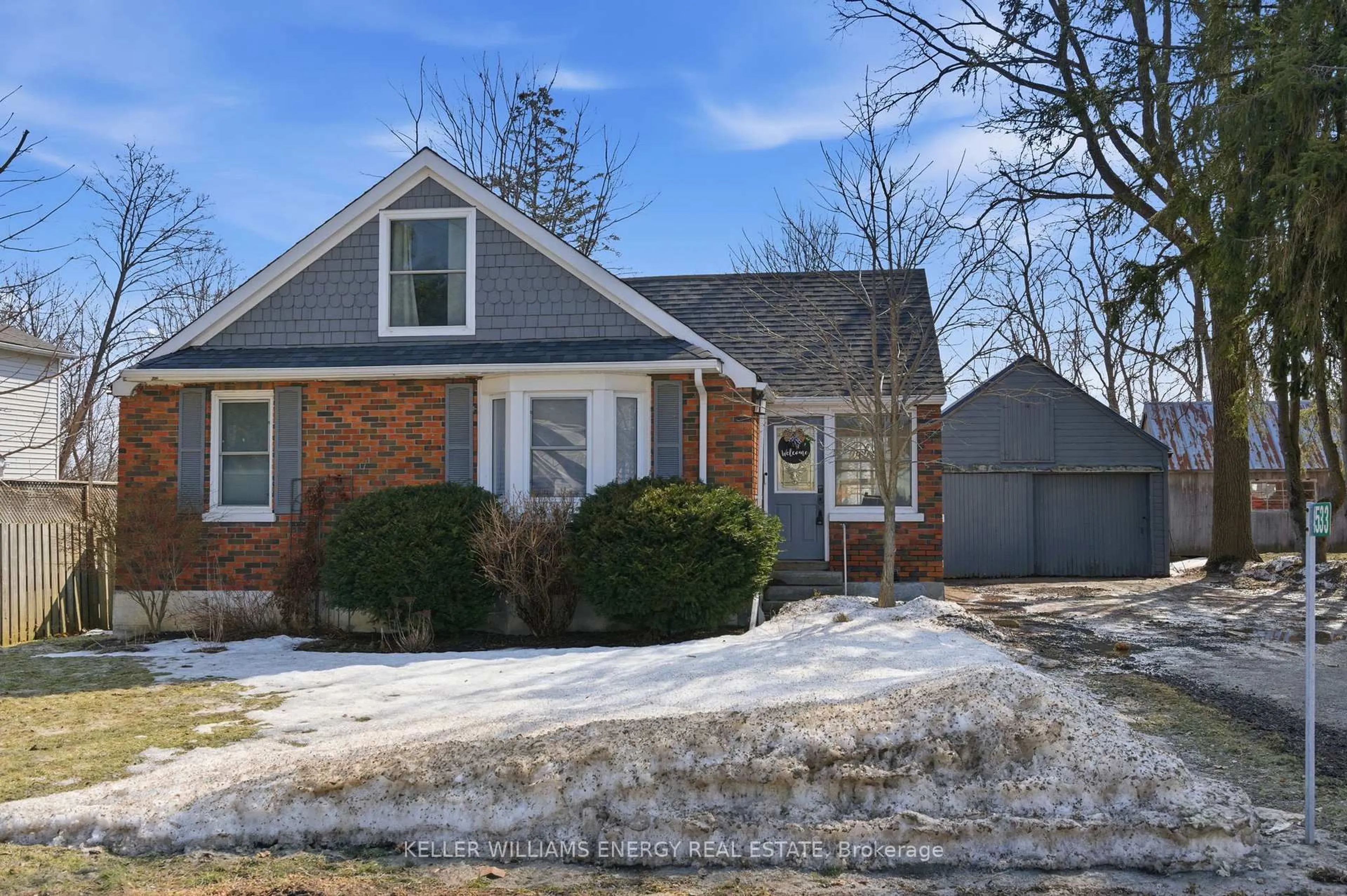 Home with brick exterior material, street for 4533 Highway 2 Rd, Clarington Ontario L0A 1J0