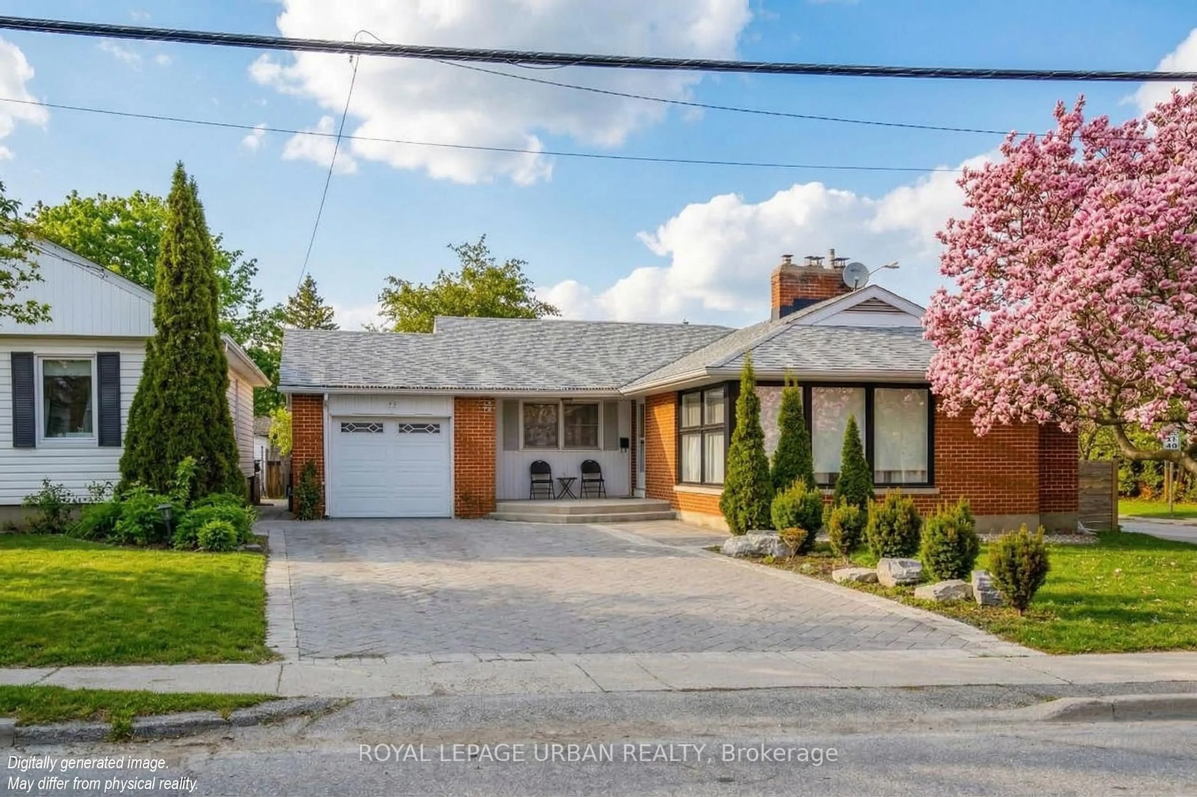 Home with brick exterior material, street for 92 Rossland Rd, Oshawa Ontario L1G 2W3