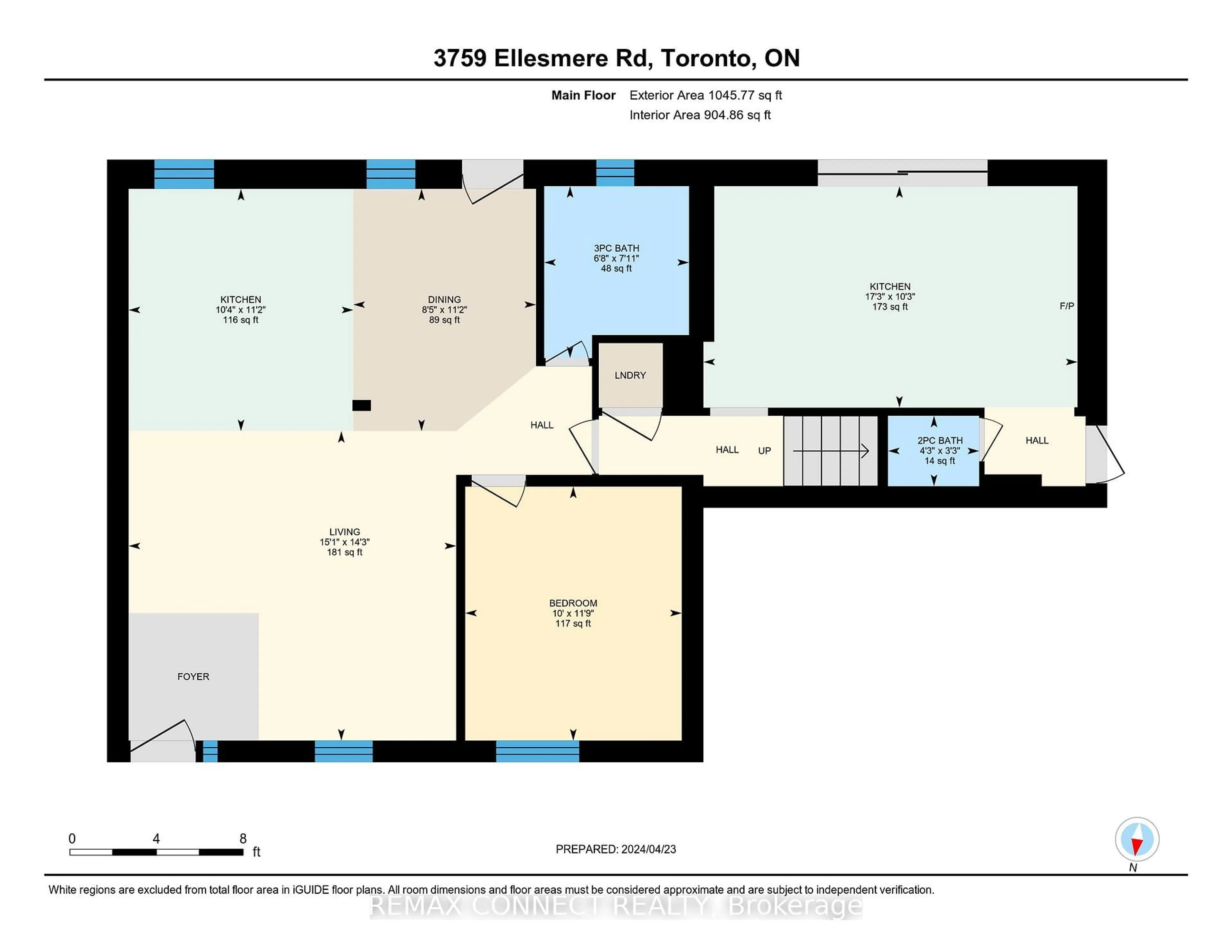 Floor plan for 3759 Ellesmere Rd, Toronto Ontario M1C 1H8