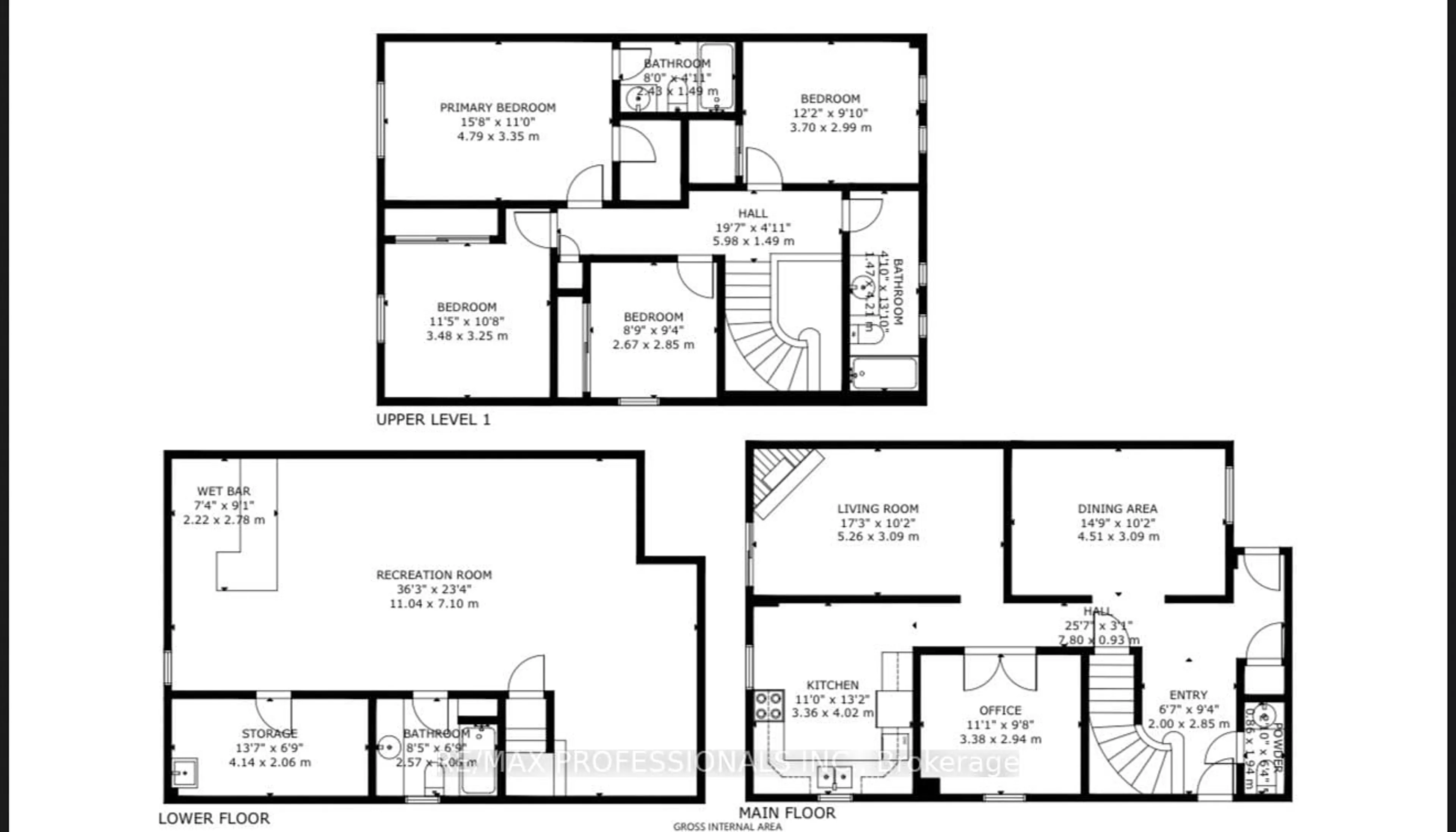 Floor plan for 23 Jacob Fisher Dr, Toronto Ontario M1B 4K3