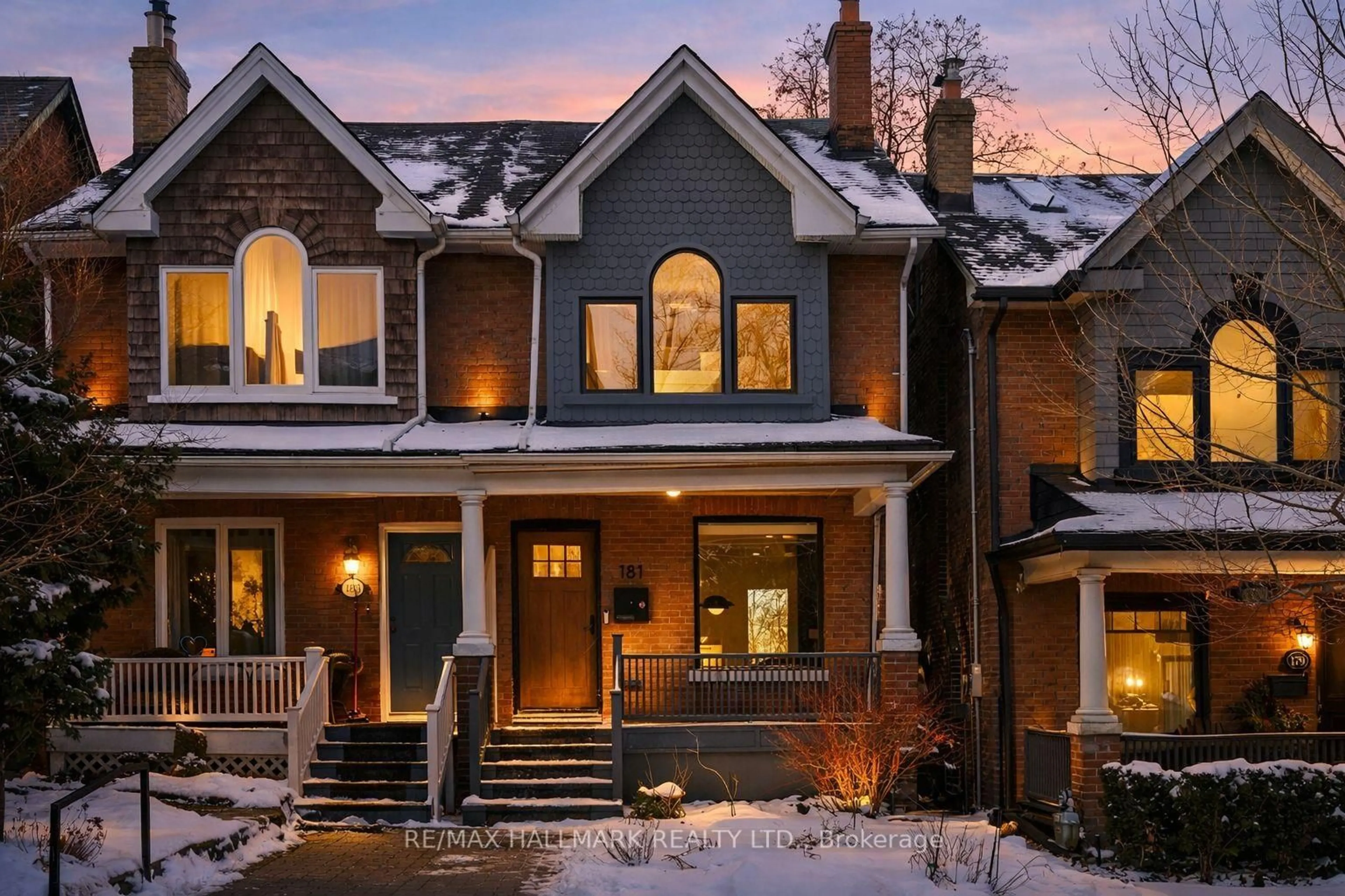 Home with brick exterior material, street for 181 Withrow Ave, Toronto Ontario M4K 1E2