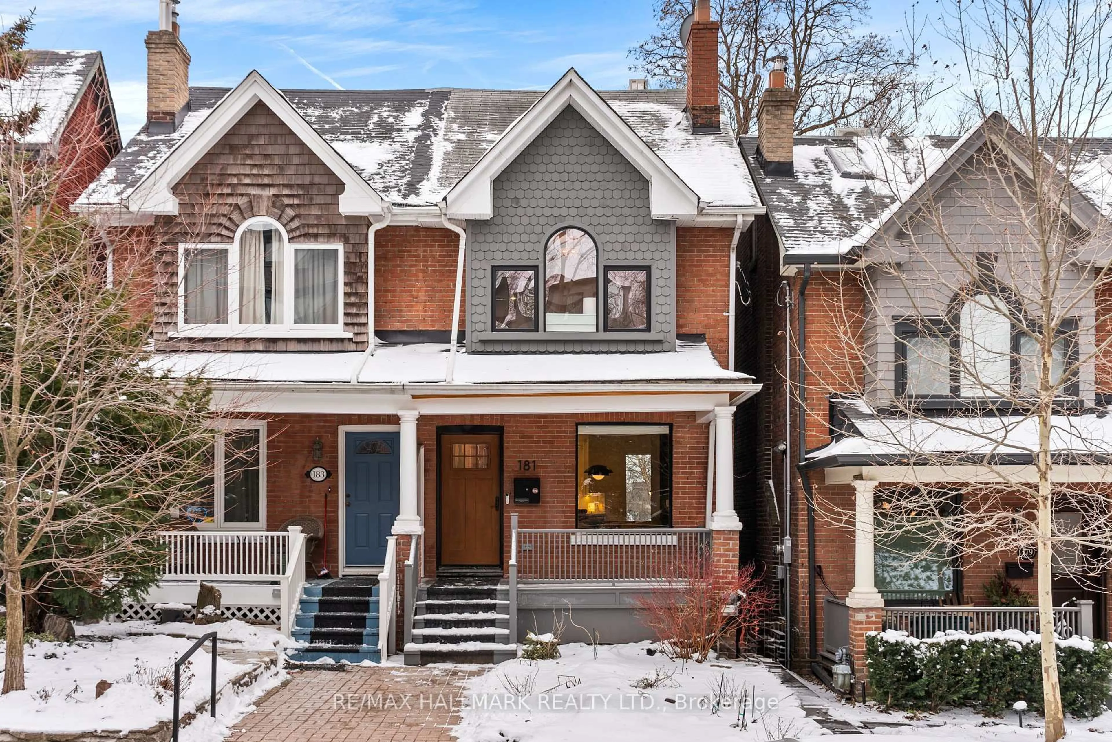 Home with brick exterior material, street for 181 Withrow Ave, Toronto Ontario M4K 1E2