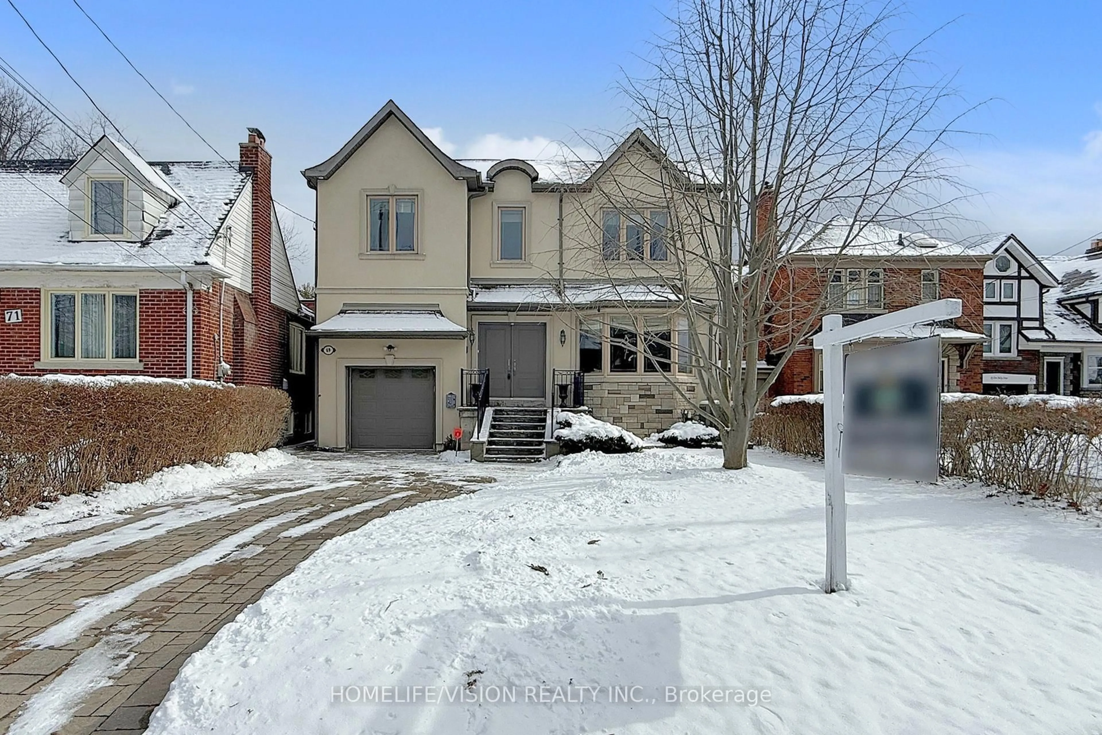 Home with brick exterior material, street for 69 Don Valley Dr, Toronto Ontario M4K 2J1