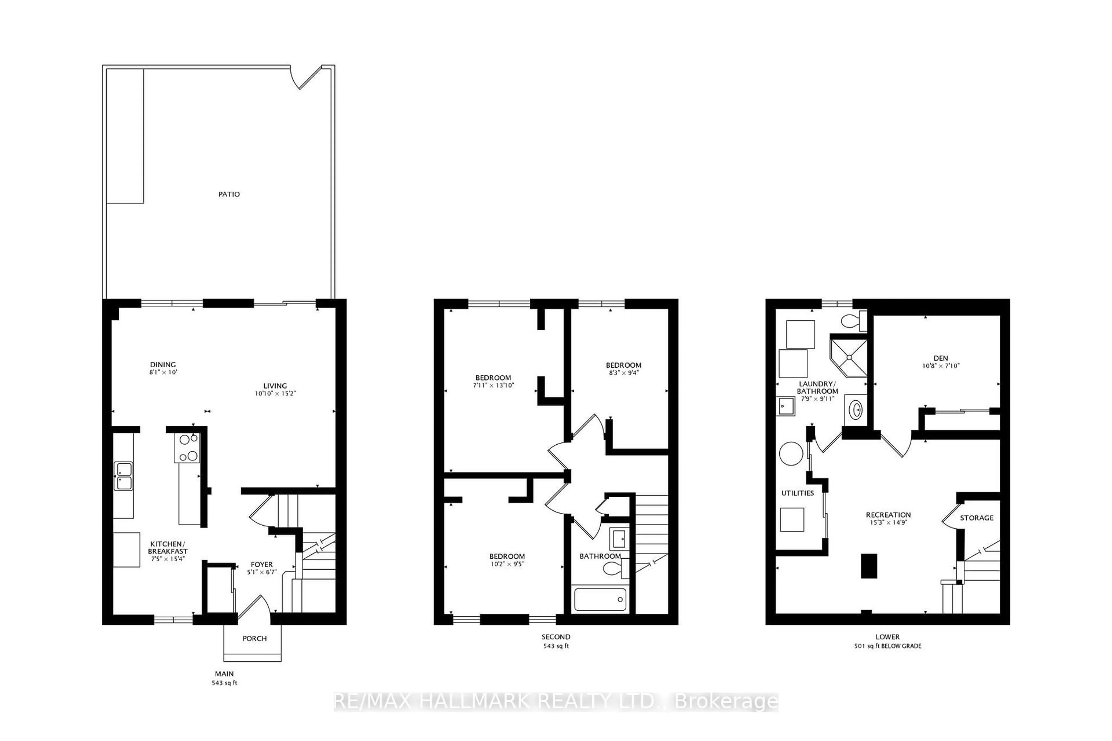 Floor plan for 70 Cass Ave #120, Toronto Ontario M1T 3P9