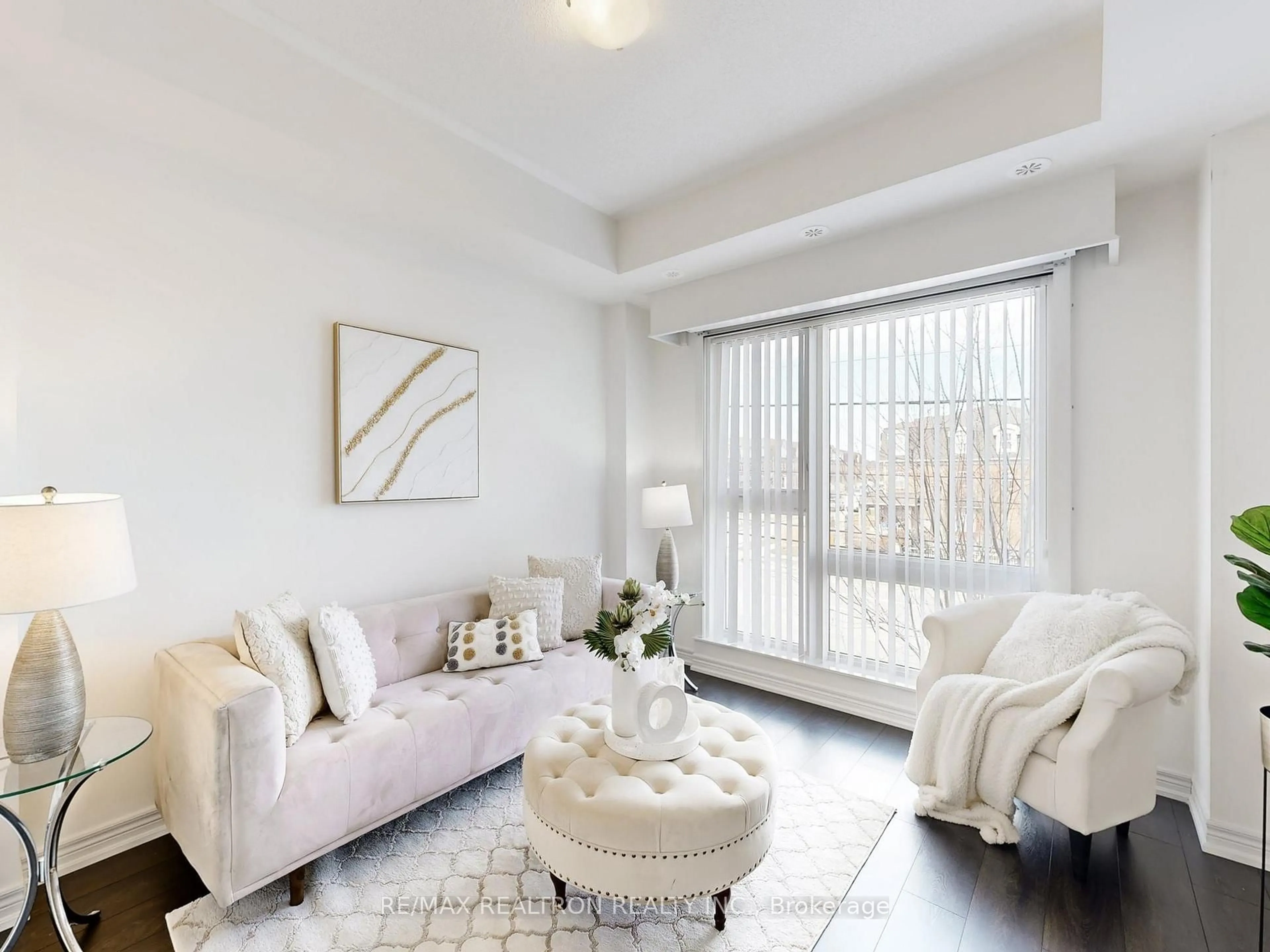 Living room with furniture, unknown for 8855 Sheppard Ave #358, Toronto Ontario M1B 5R7