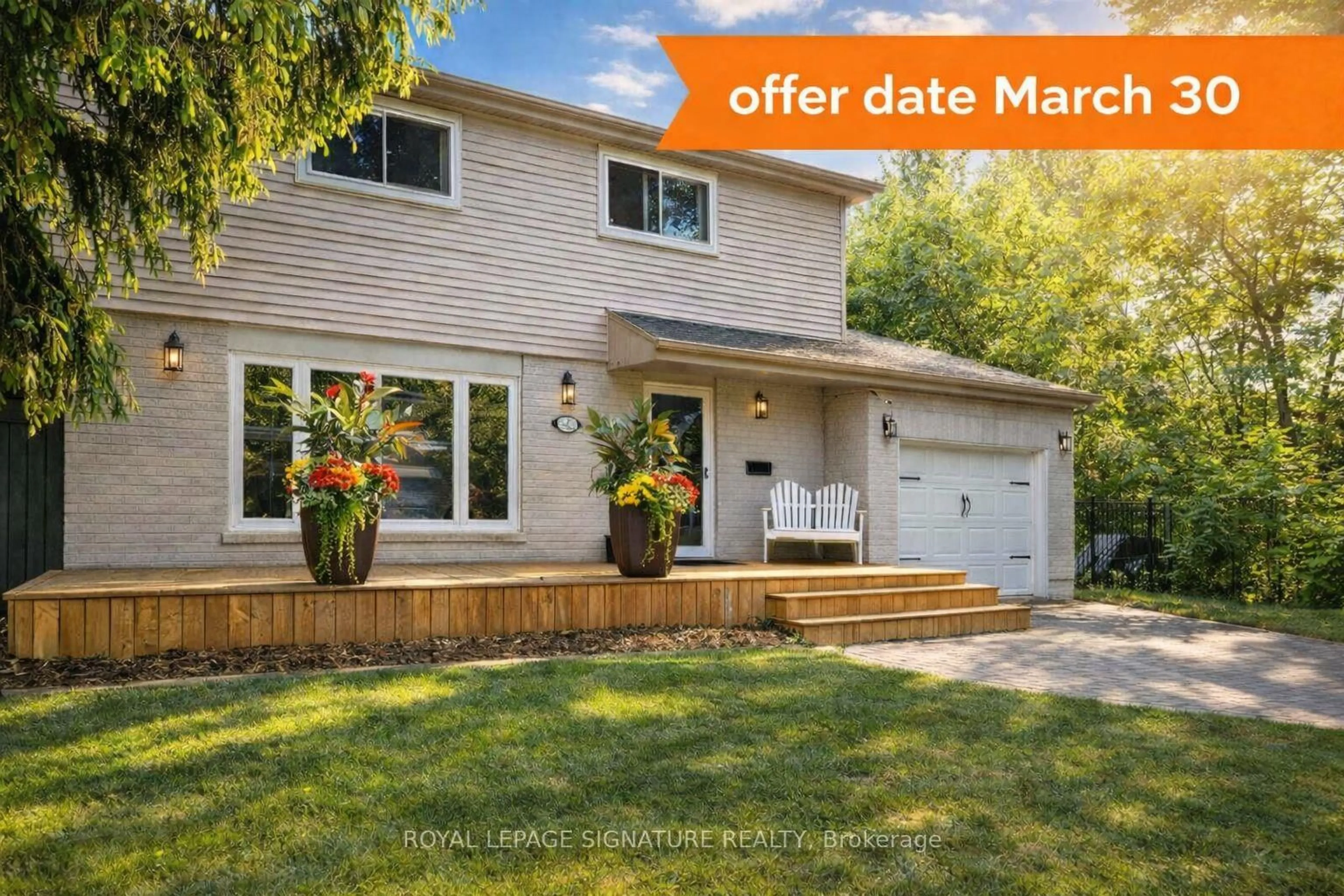 Home with vinyl exterior material, street for 105 Catalina Dr, Toronto Ontario M1M 1K7