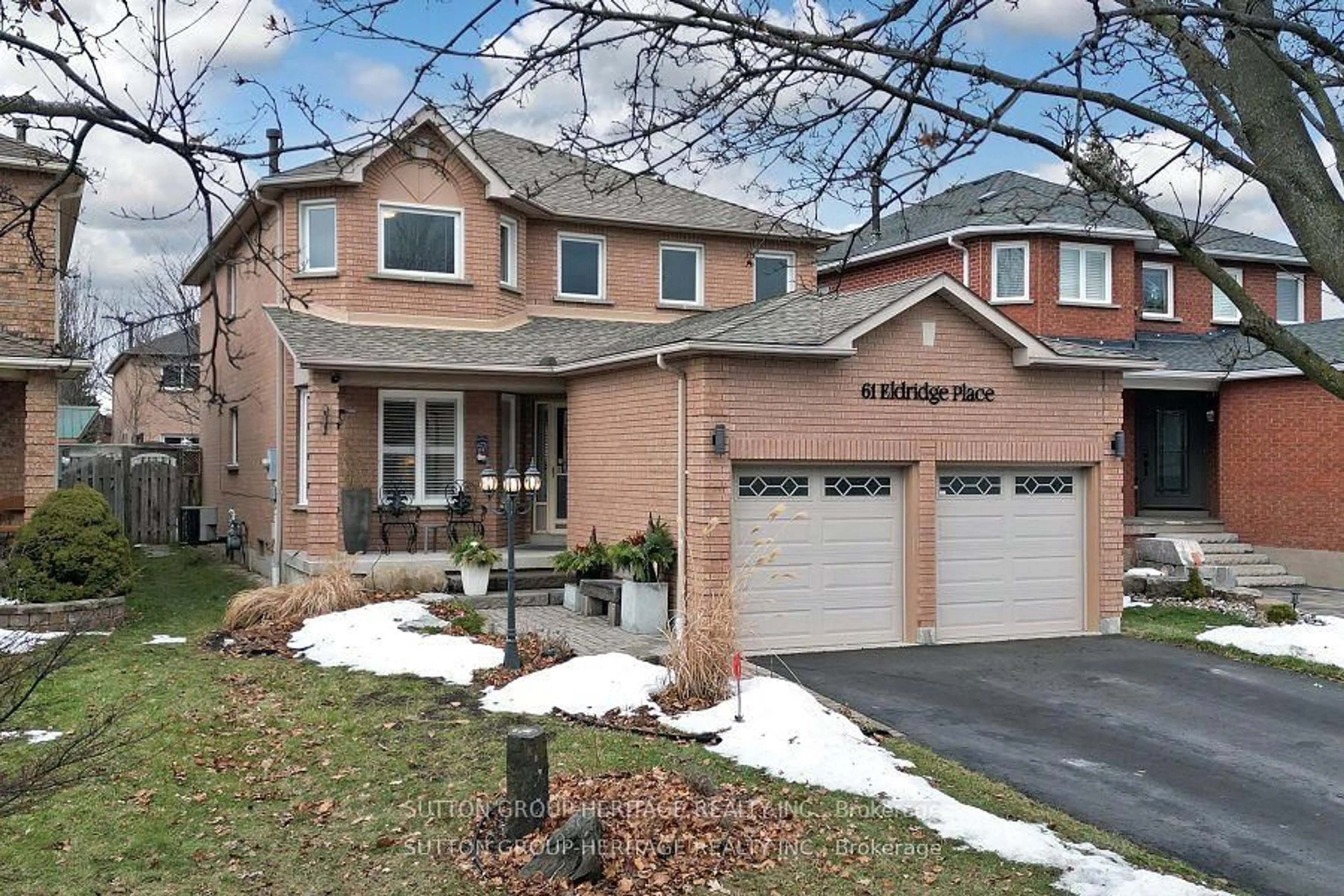 Home with brick exterior material, street for 61 Eldridge Pl, Whitby Ontario L1N 9E5