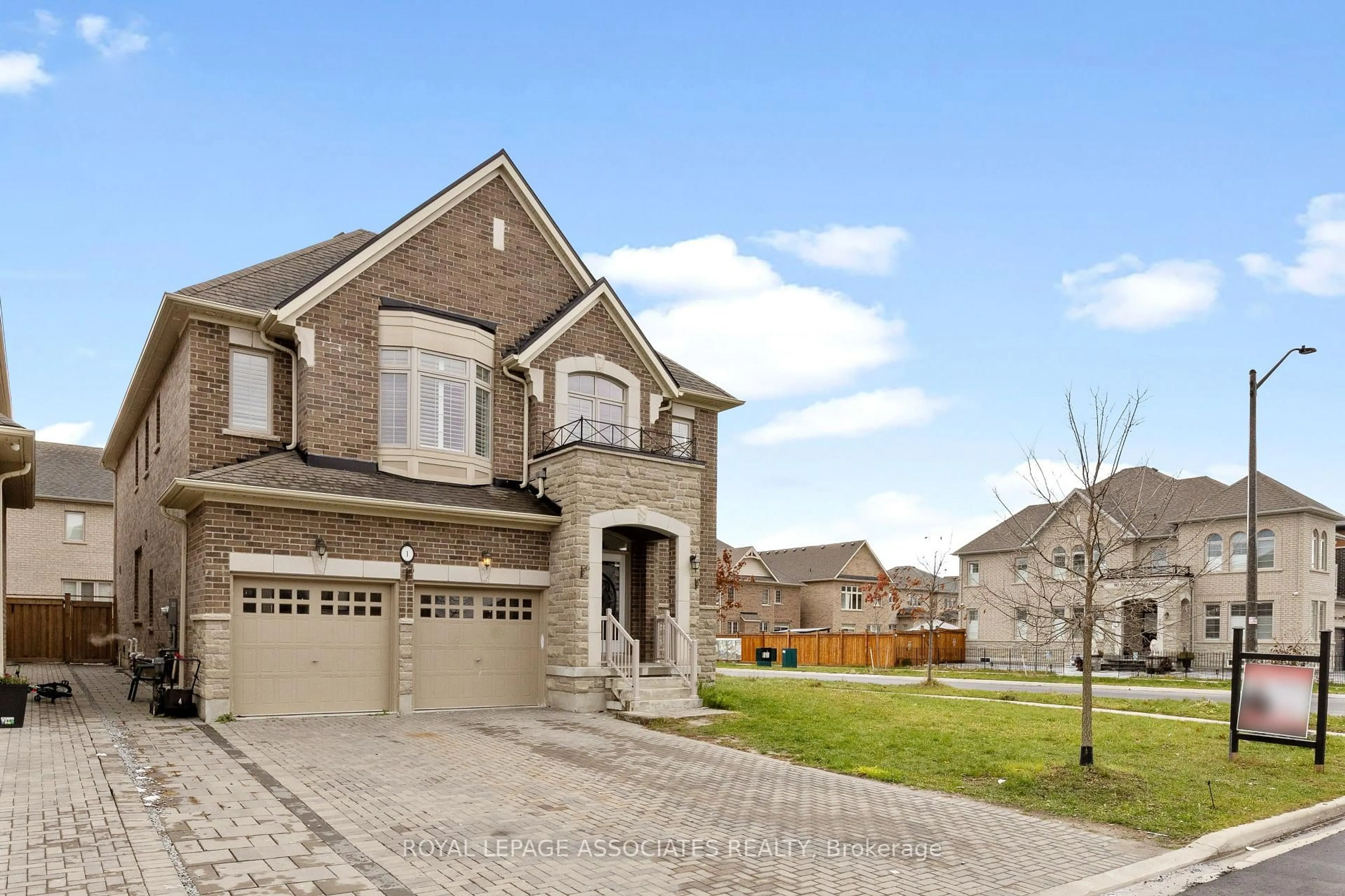 Home with brick exterior material, street for 1 Morningstar Ave, Whitby Ontario L1R 0P2