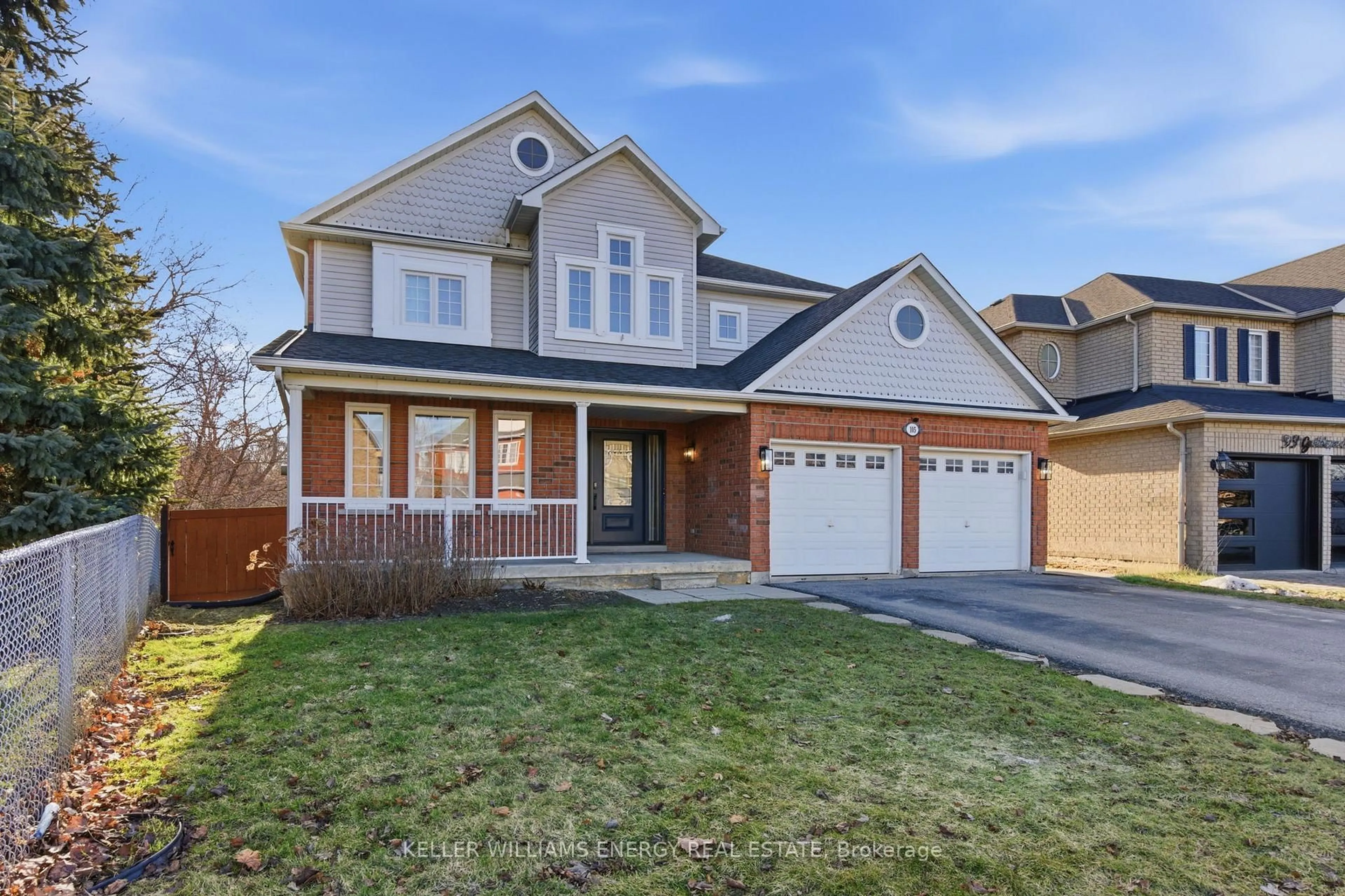 Home with brick exterior material, street for 105 Guildwood Dr, Clarington Ontario L1C 5C7