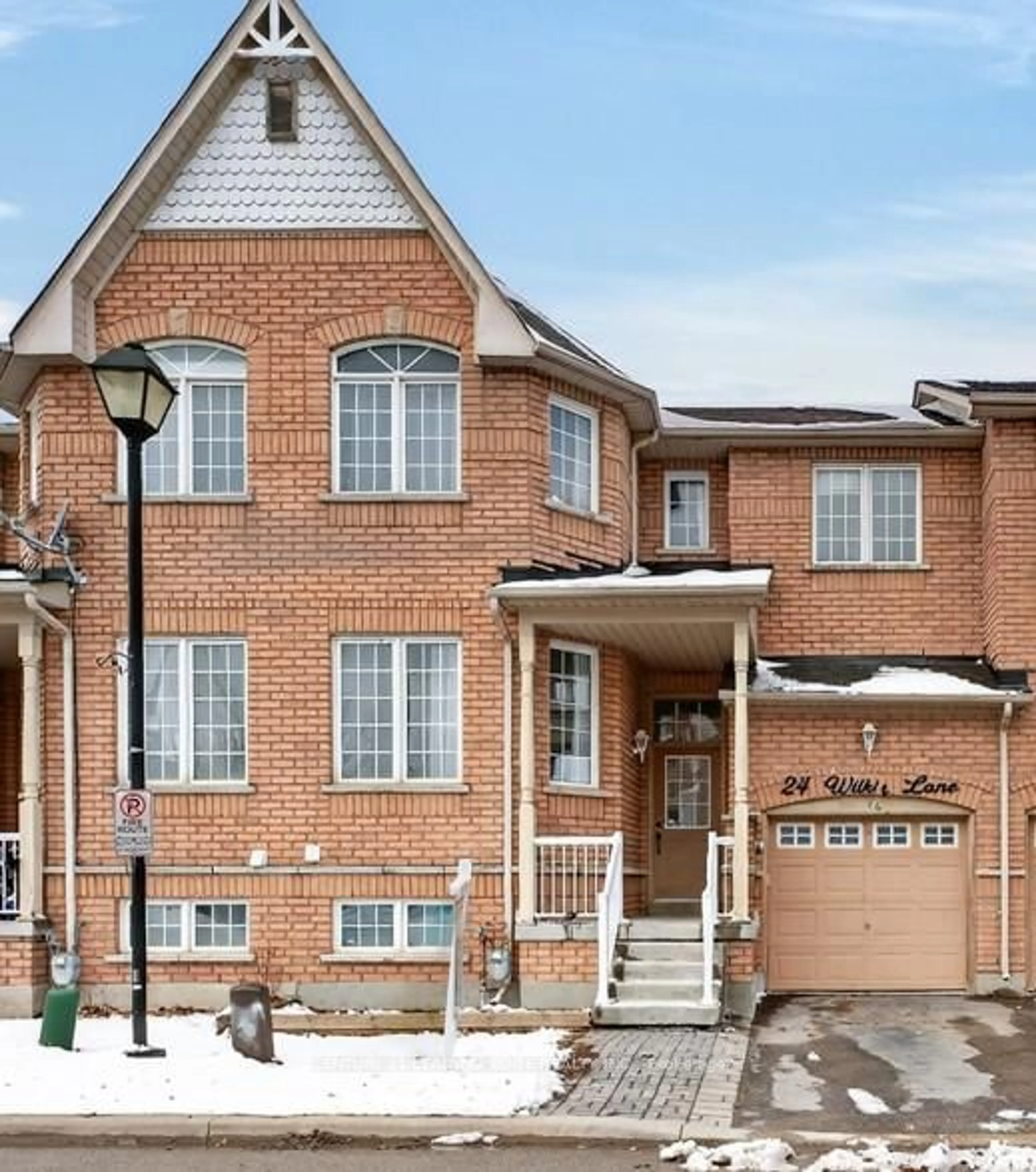 Home with brick exterior material, street for 24 Wilkie Lane, Ajax Ontario L1S 7S7