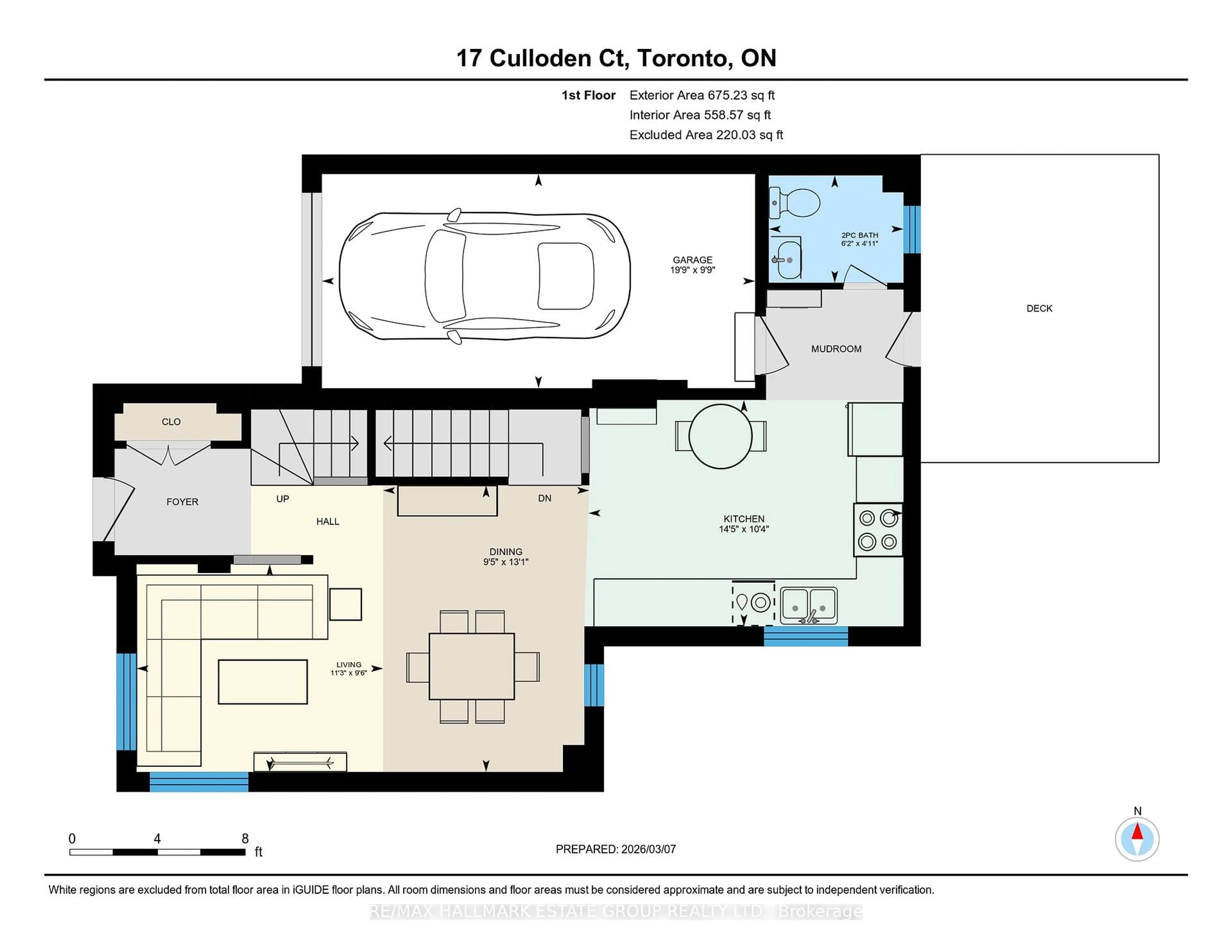 Floor plan for 17 Culloden Crt, Toronto Ontario M1C 0E9
