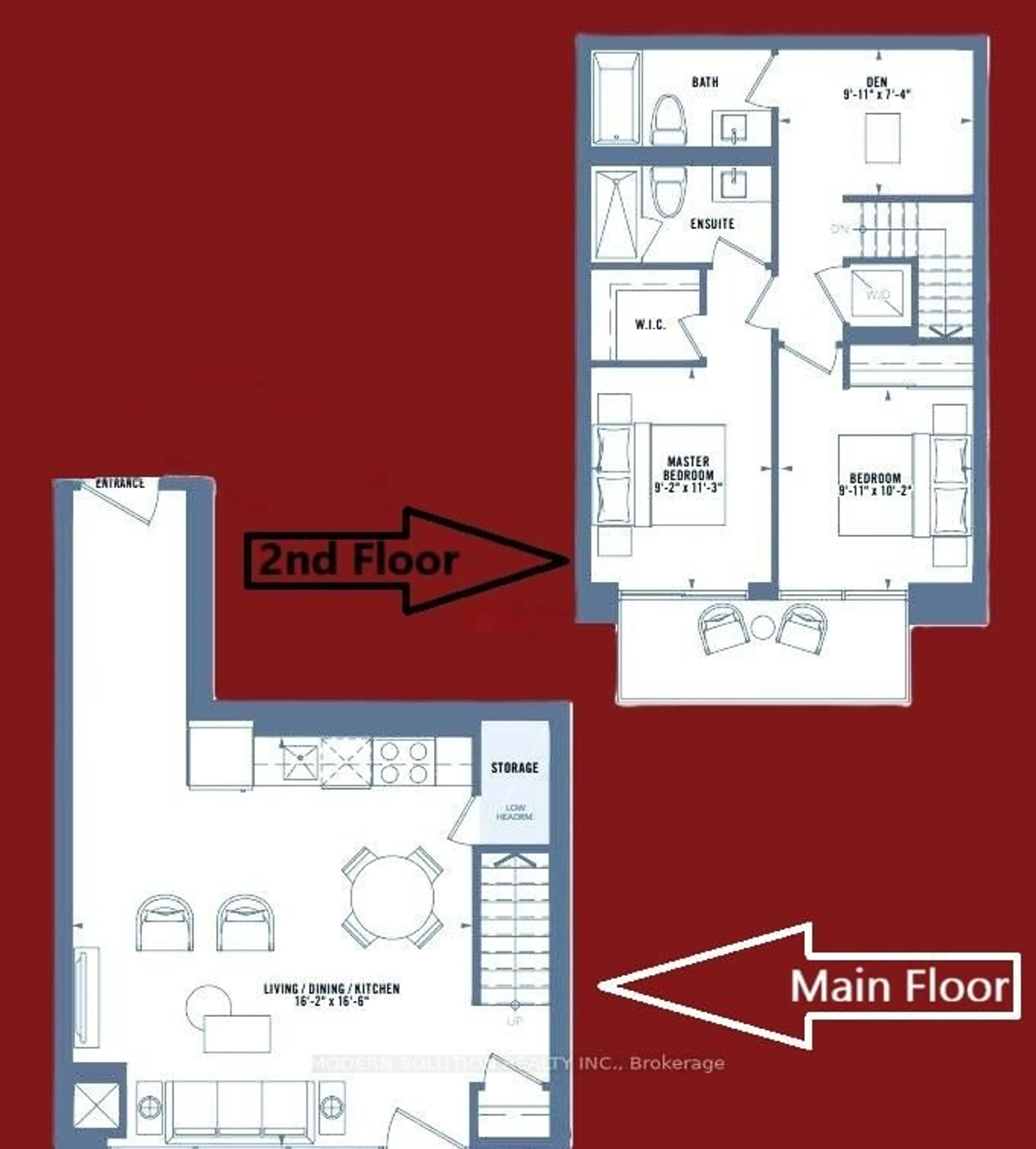 Floor plan for 1606 Charles St #103, Whitby Ontario L1N 0P1