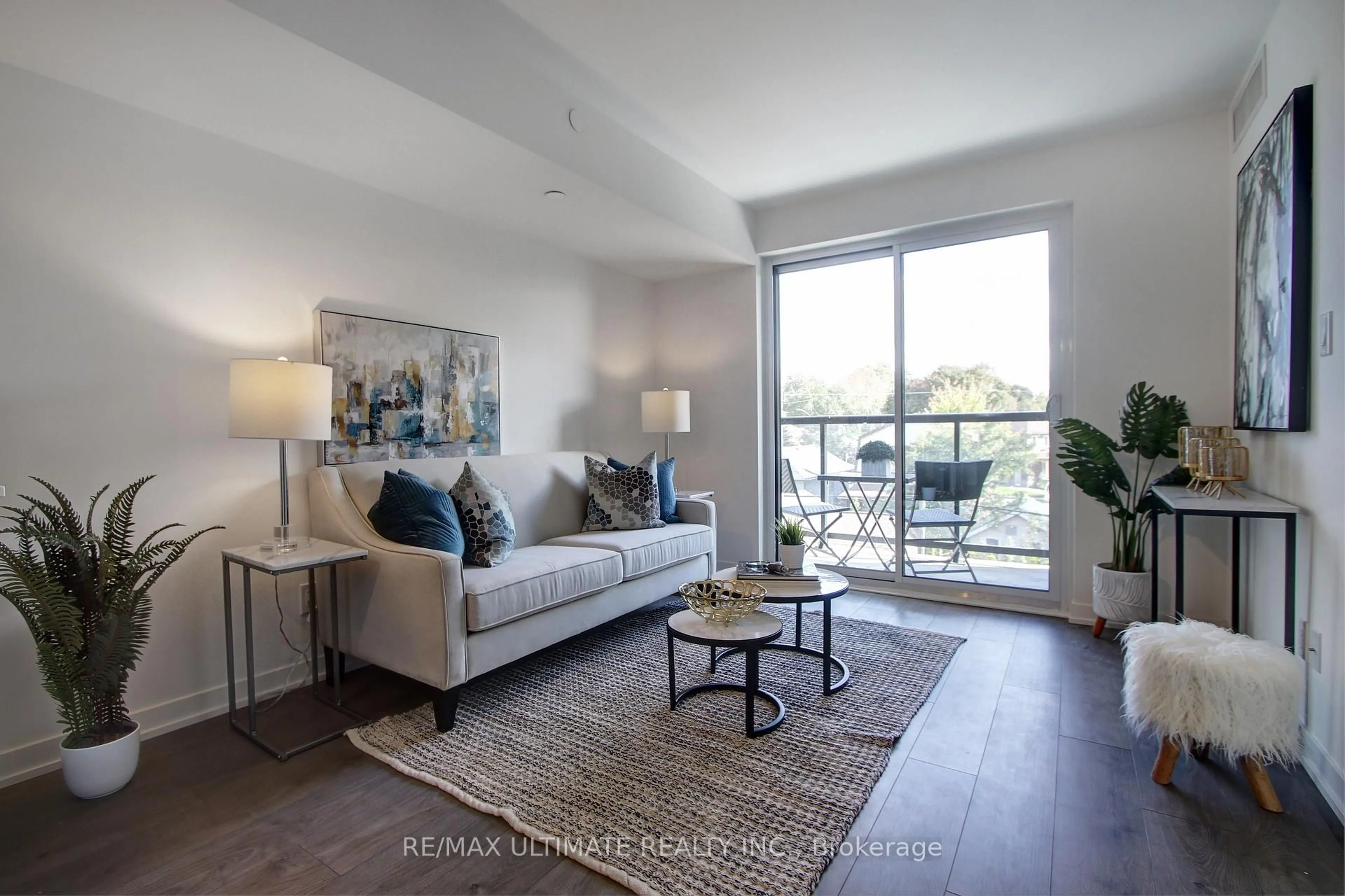 Living room with furniture, unknown for 1401 O'connor Dr #303, Toronto Ontario M4B 2V5