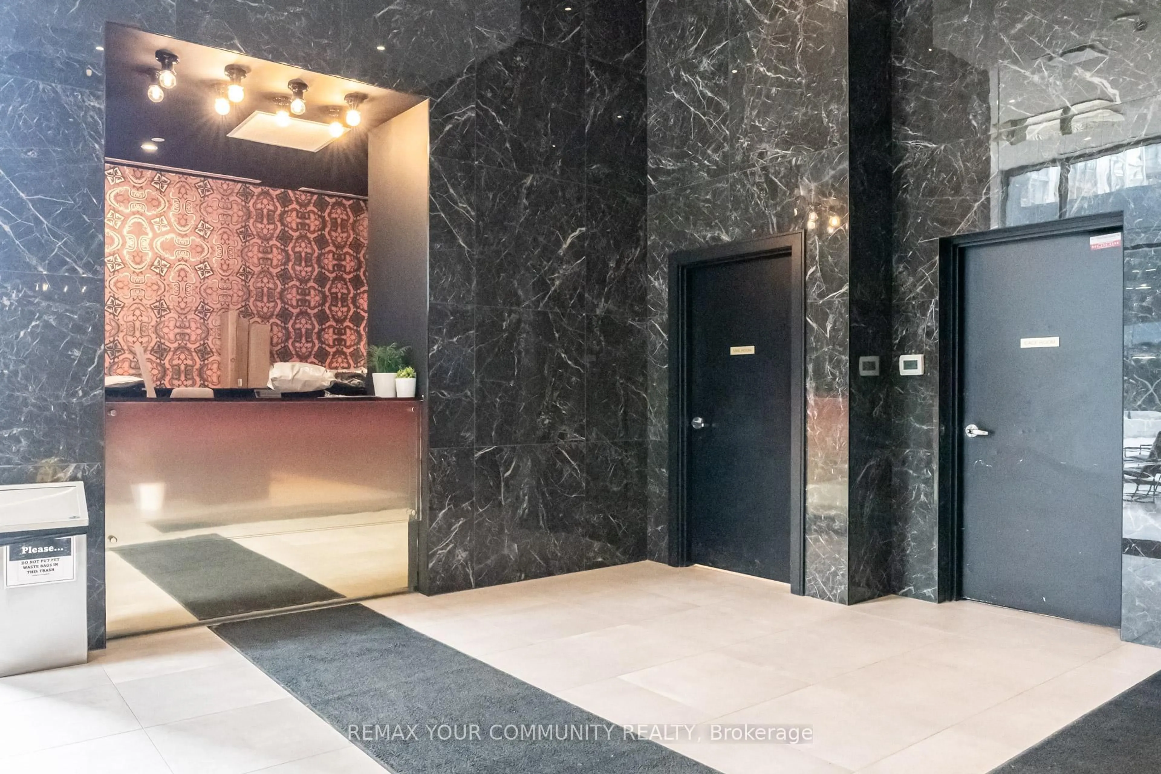 Indoor foyer for 30 Baseball Pl #1108, Toronto Ontario M4M 0E8