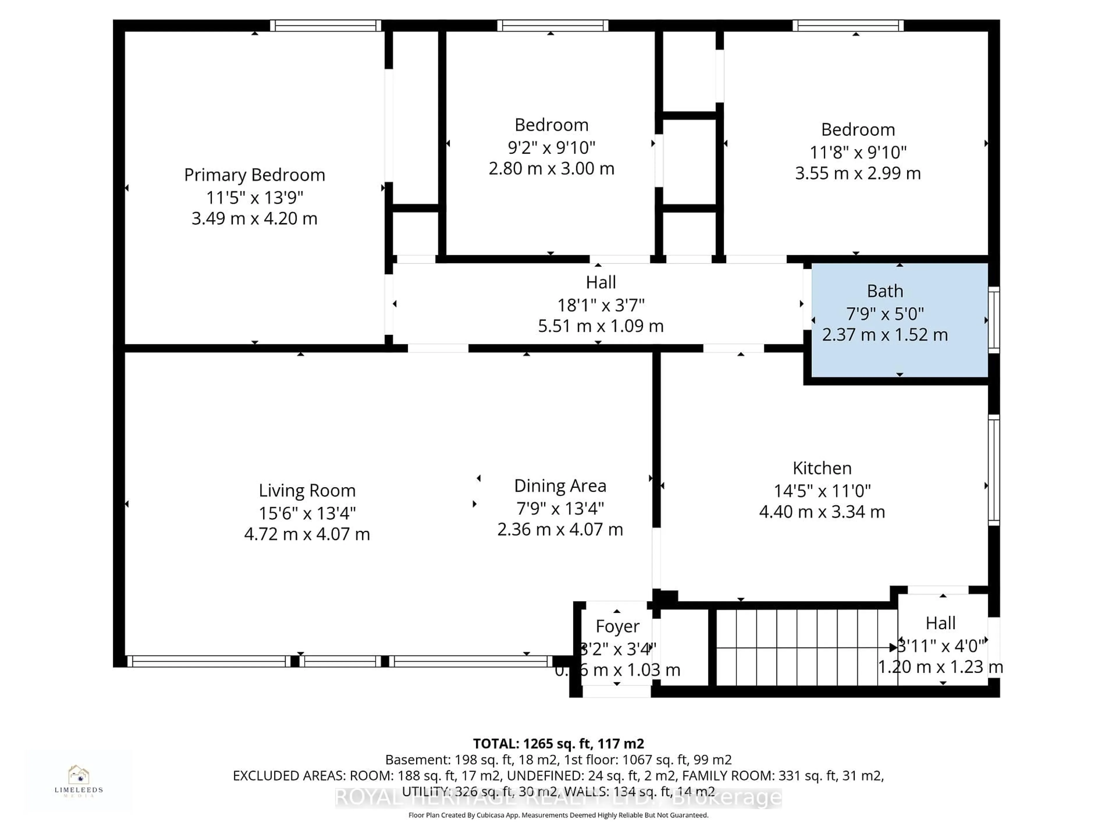 Floor plan for 26 Kitson Dr, Toronto Ontario M1M 3C8