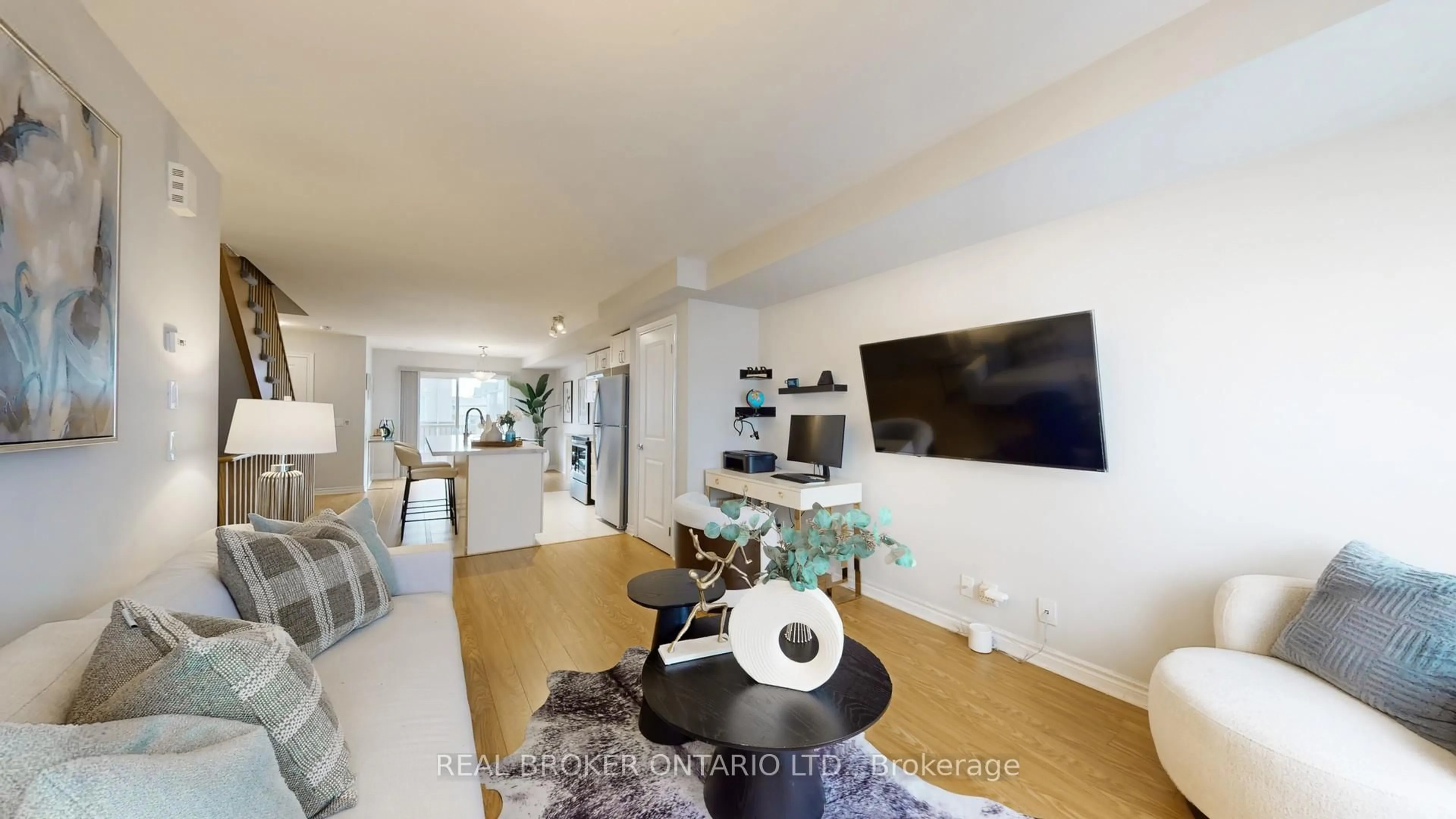 Living room with furniture, unknown for 2500 Hill Rise Crt #124, Oshawa Ontario L1L 0M6