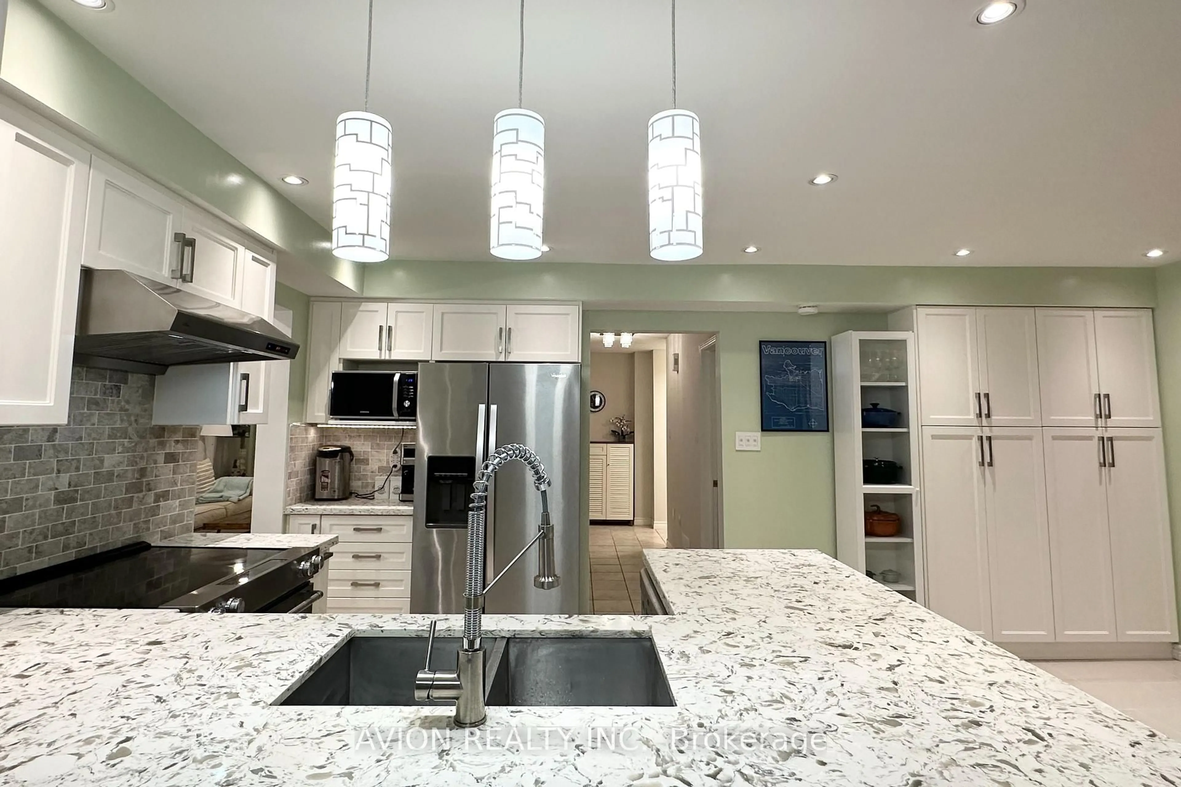 Contemporary kitchen, ceramic/tile floor for 1608 Dellbrook Ave, Pickering Ontario L1X 2M7