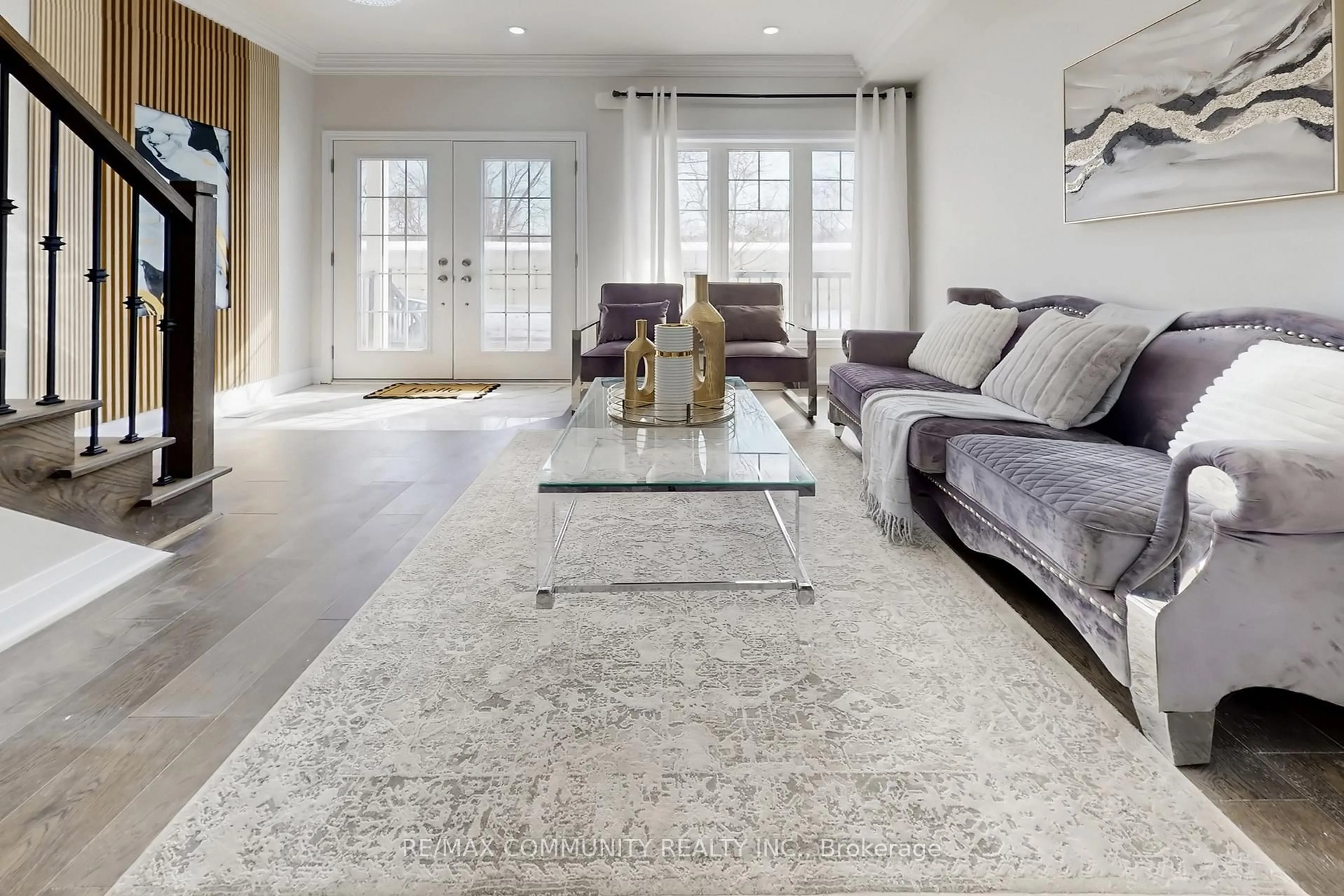 Living room with furniture, unknown for 1741 Fairport Rd #7, Pickering Ontario L1V 1S9