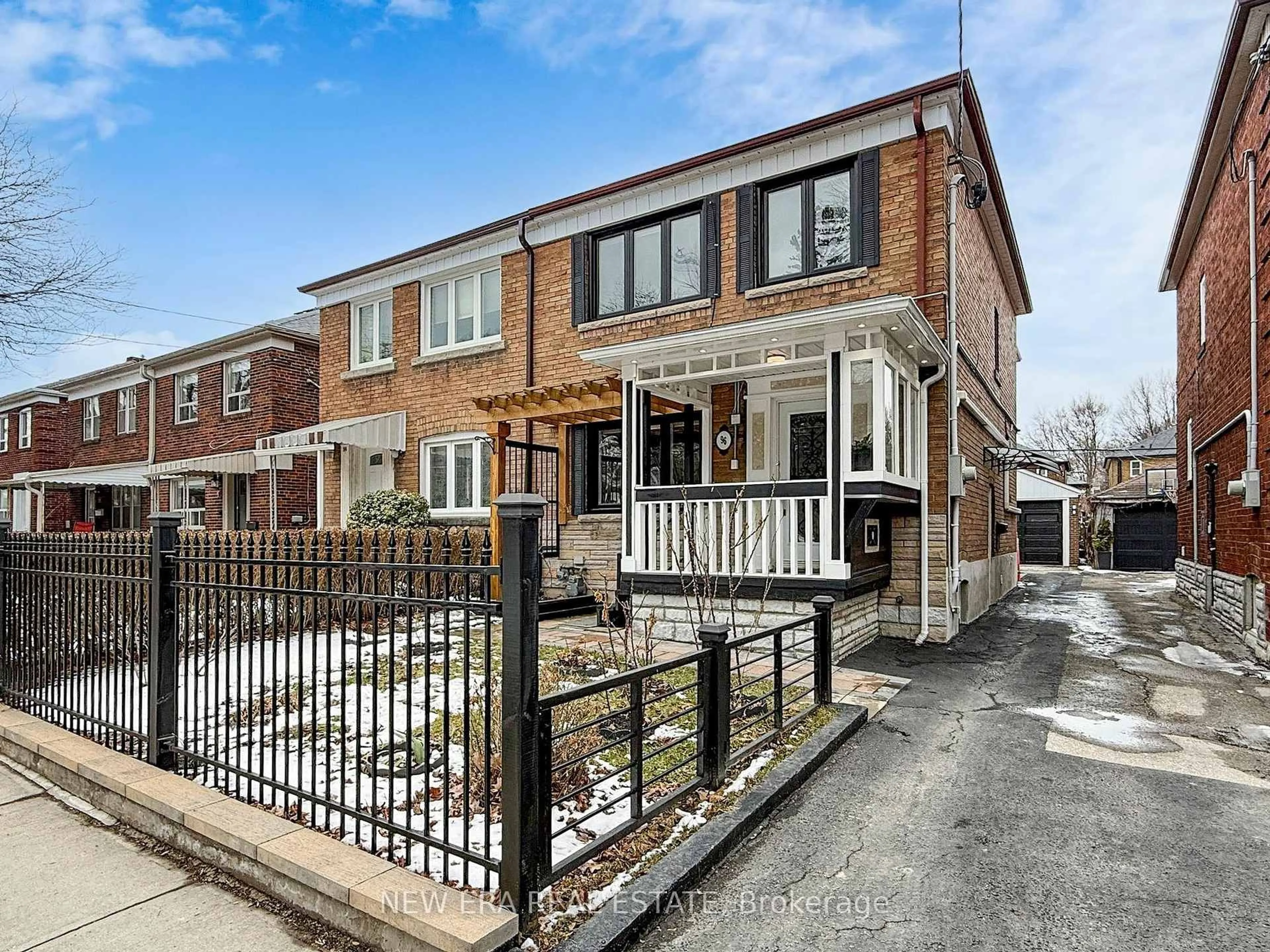 Home with brick exterior material, street for 96 Highfield Rd, Toronto Ontario M4L 2V1