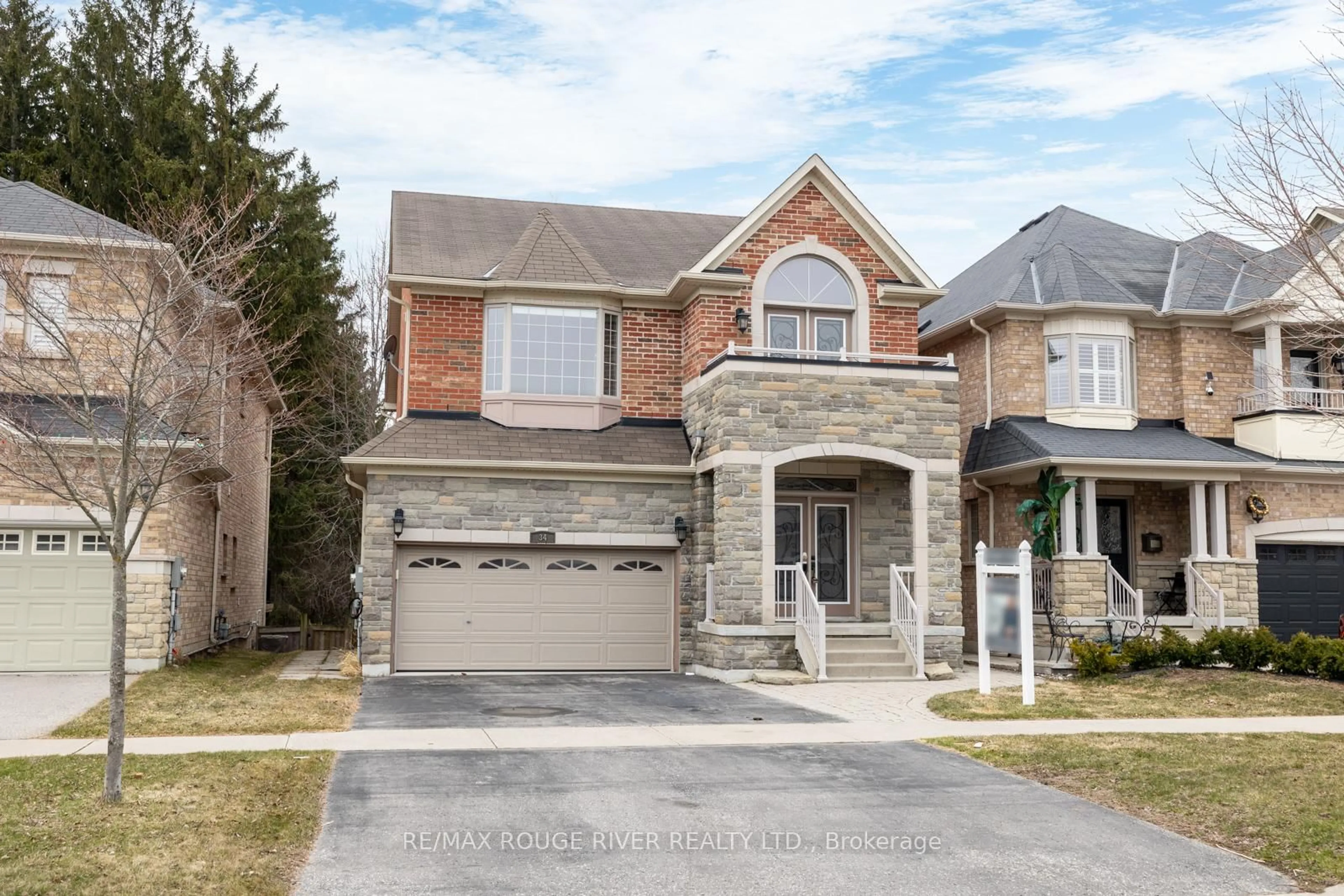 Home with brick exterior material, street for 34 Harry Gay Dr, Clarington Ontario L1E 0B2
