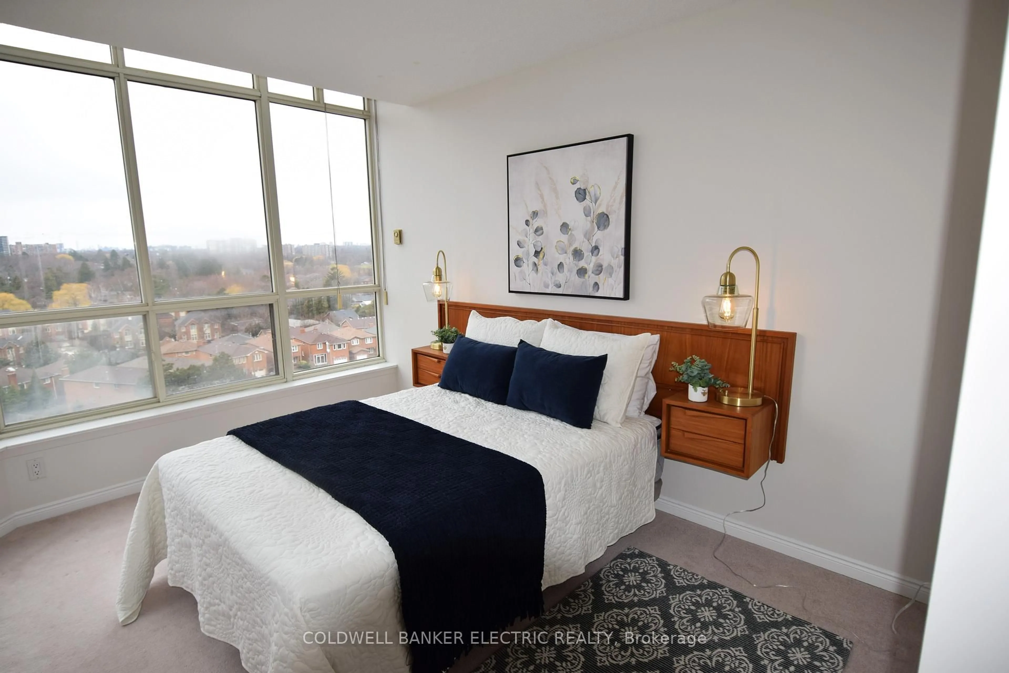 Bedroom with bed, unknown for 20 Guildwood Pkwy #1413, Toronto Ontario M1E 5B6