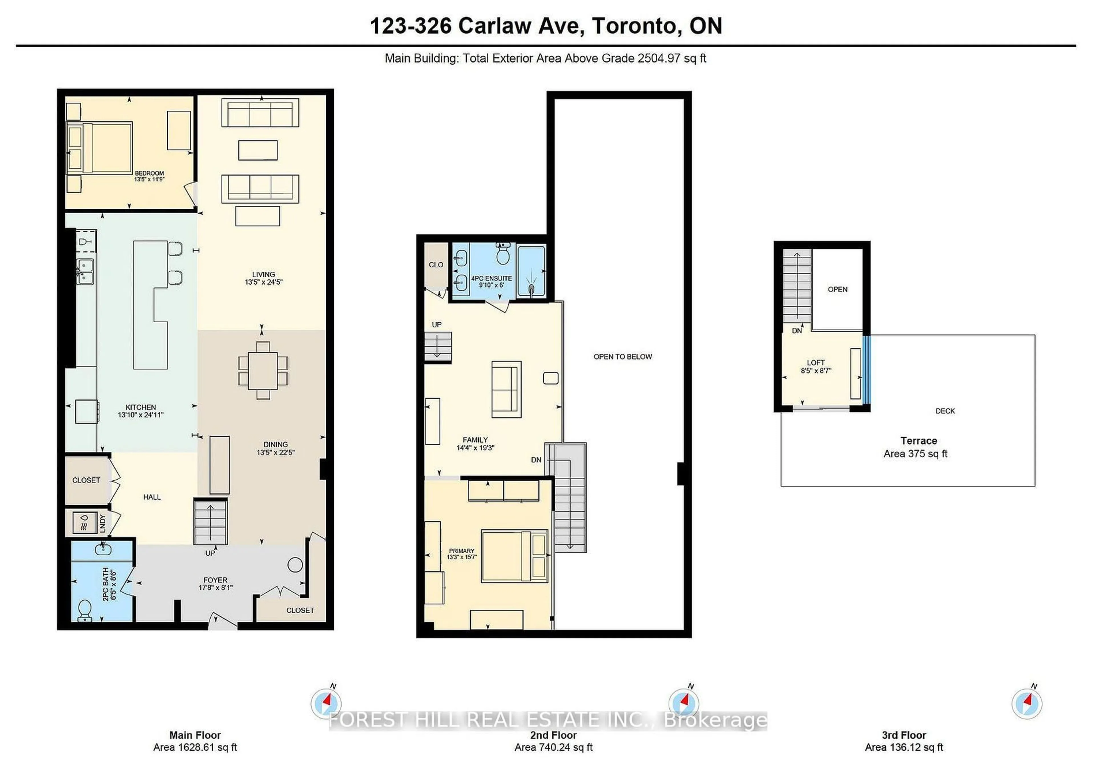 Floor plan for 326 Carlaw Ave #123, Toronto Ontario M4M 3N8