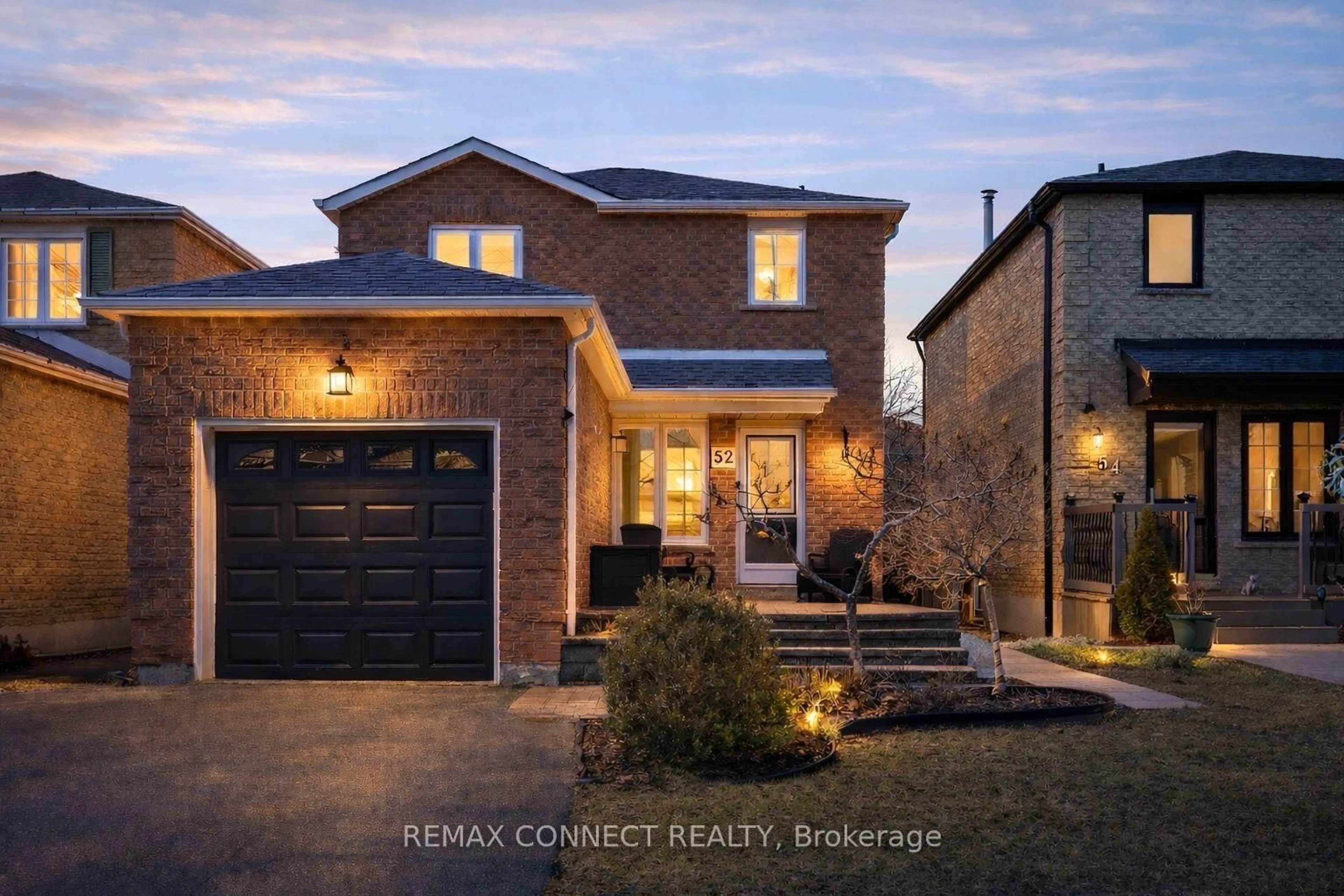 Home with brick exterior material, street for 52 Marshall Cres, Ajax Ontario L1T 2N4