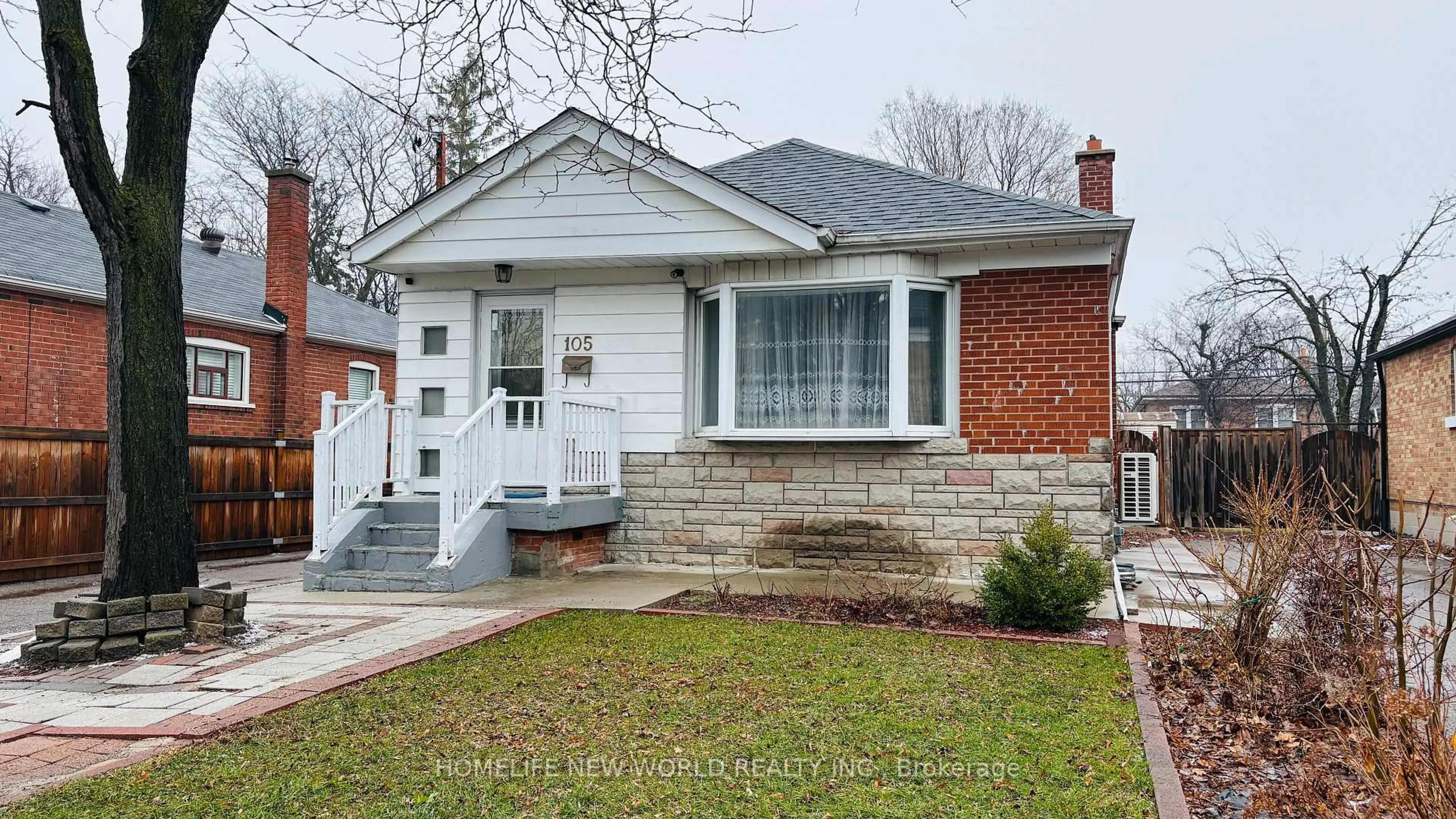 Home with brick exterior material, street for 105 Wye Valley Rd, Toronto Ontario M1P 2A7