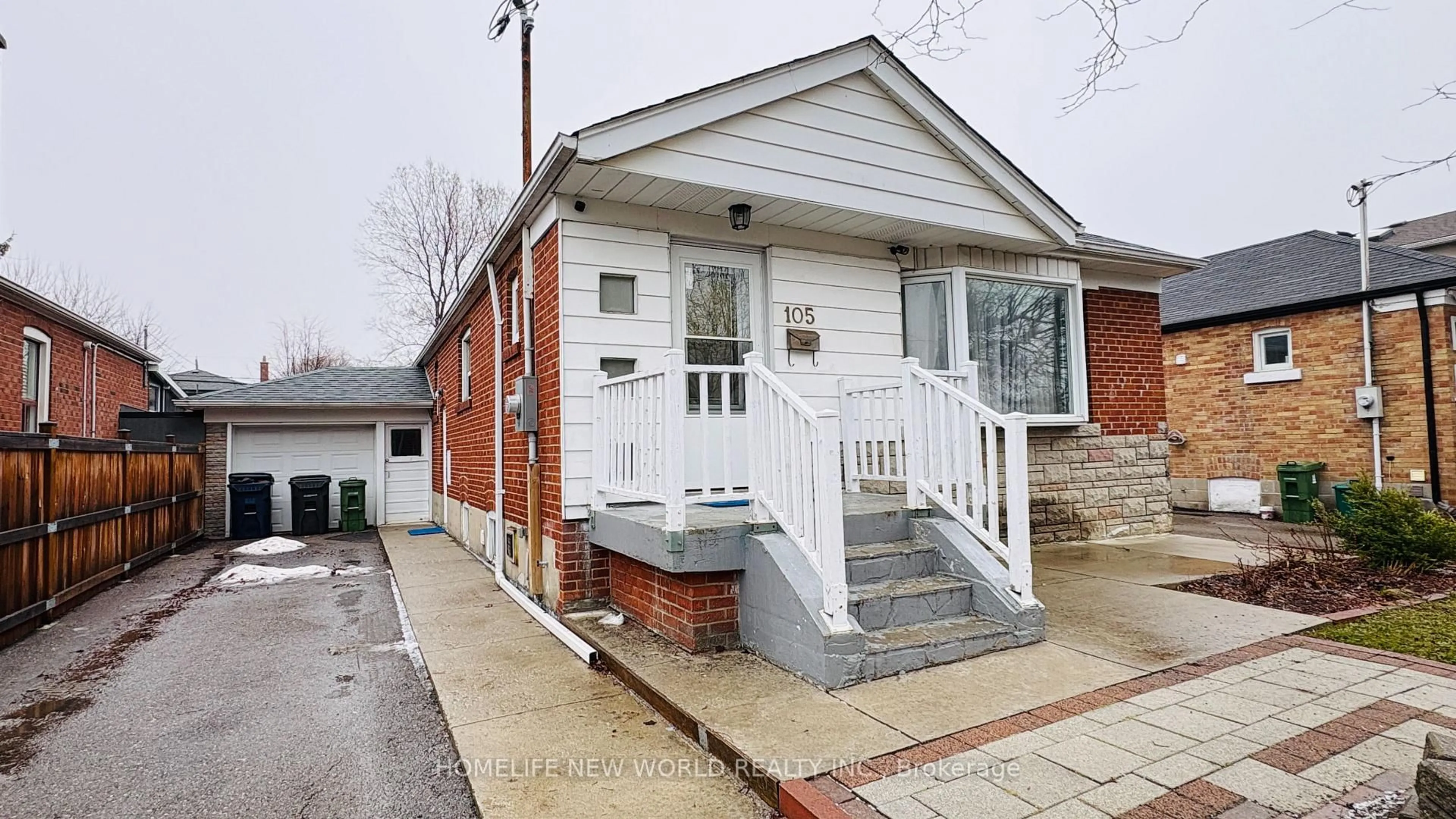 Home with brick exterior material, street for 105 Wye Valley Rd, Toronto Ontario M1P 2A7